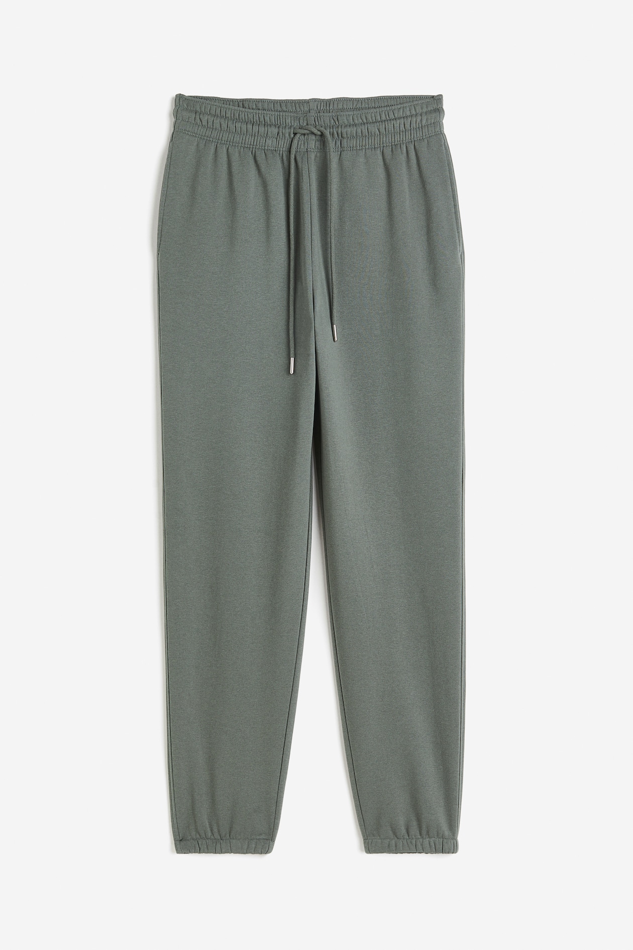 Cotton-blend Sweatpants - High waist - Long - Green - Ladies | H&M US