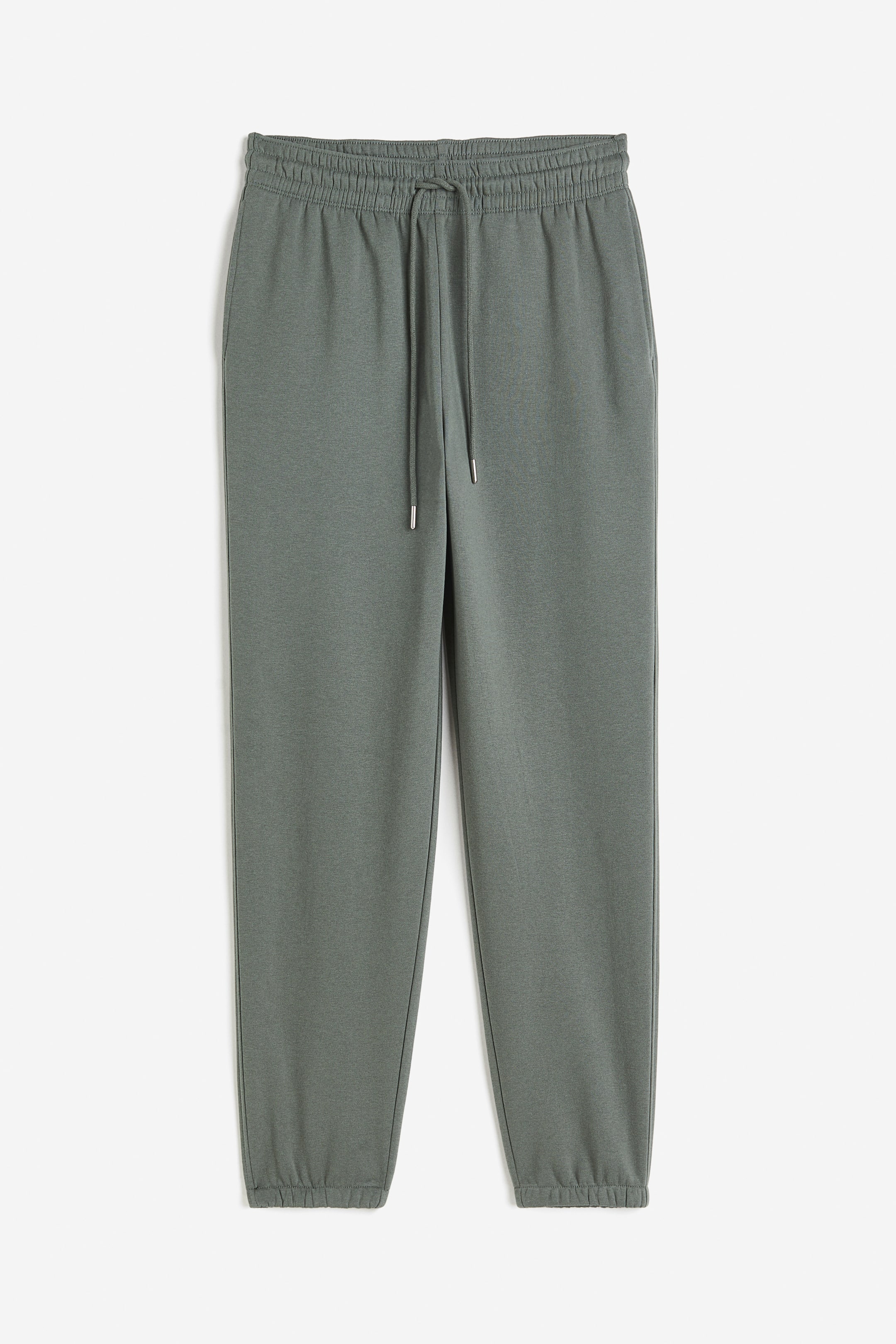 Cotton-blend Sweatpants - High waist - Long - Green - Ladies | H&M US