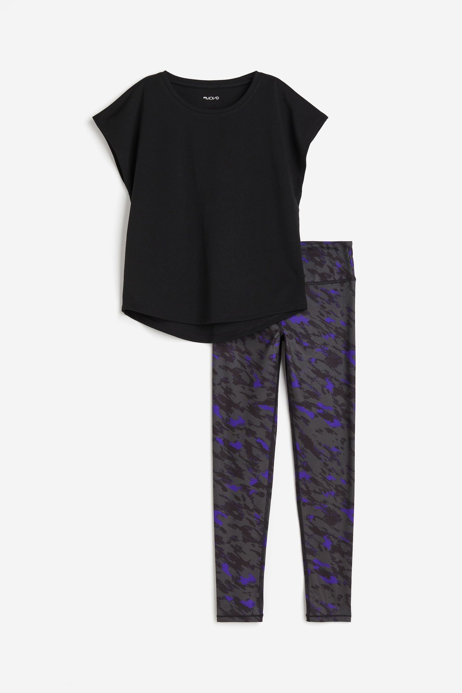 2-piece Activewear Set In DryMove™ - Black/Pattern/Light purple/Black/Black/Run Beyond/Black/Grey/Light pink/Black/Blue/Black/Black/Black/Pattern/Black/Leopard print/Light pink/Active Vibes - 1