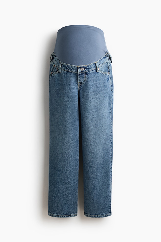 MAMA Straight Ankle Jeans - Denim blue/Light denim blue - 1