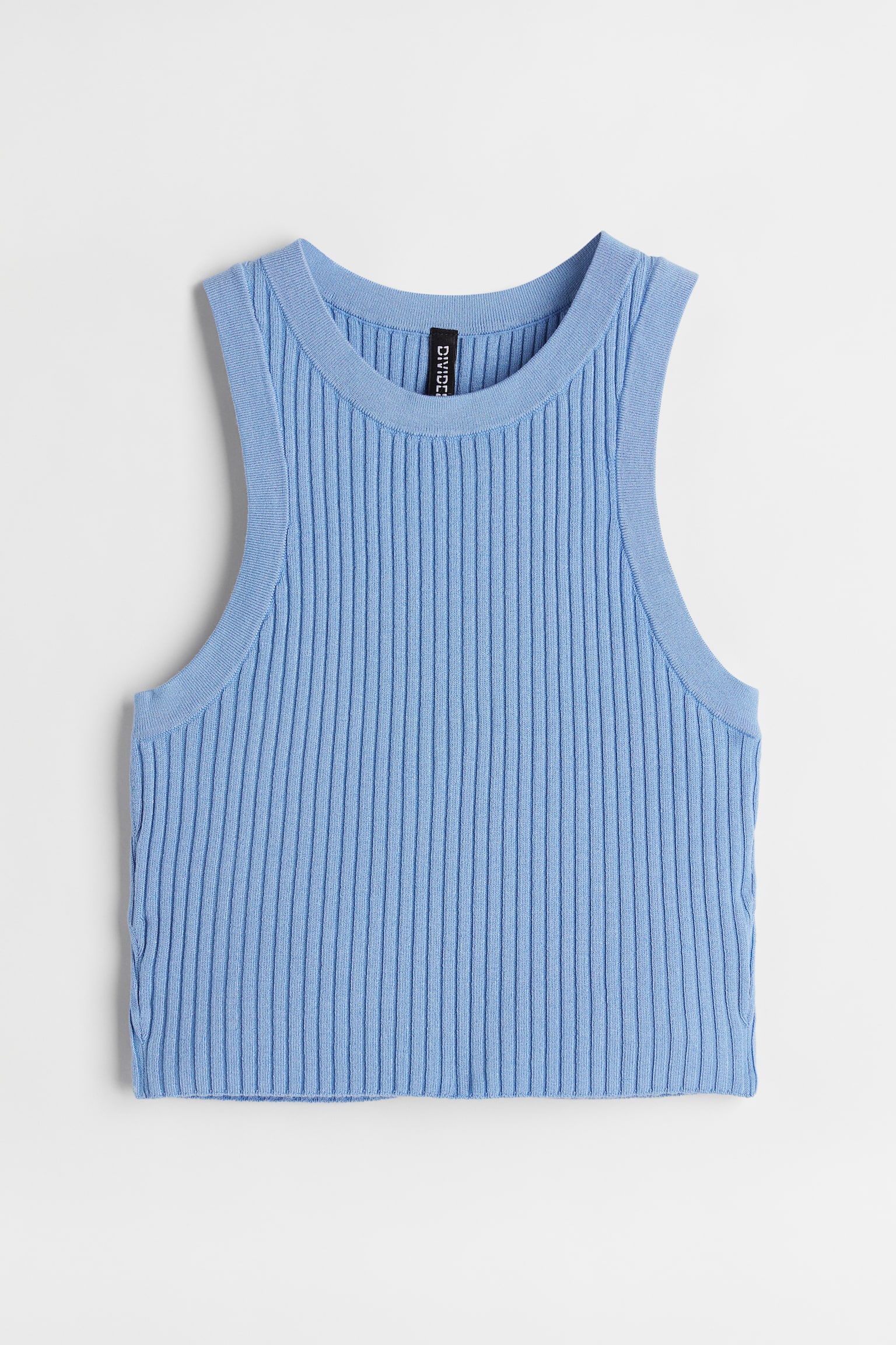 Rib Knit Tank - Blue/White/Light blue/Bright blue/Black/Light purple/Green/Beige - 1