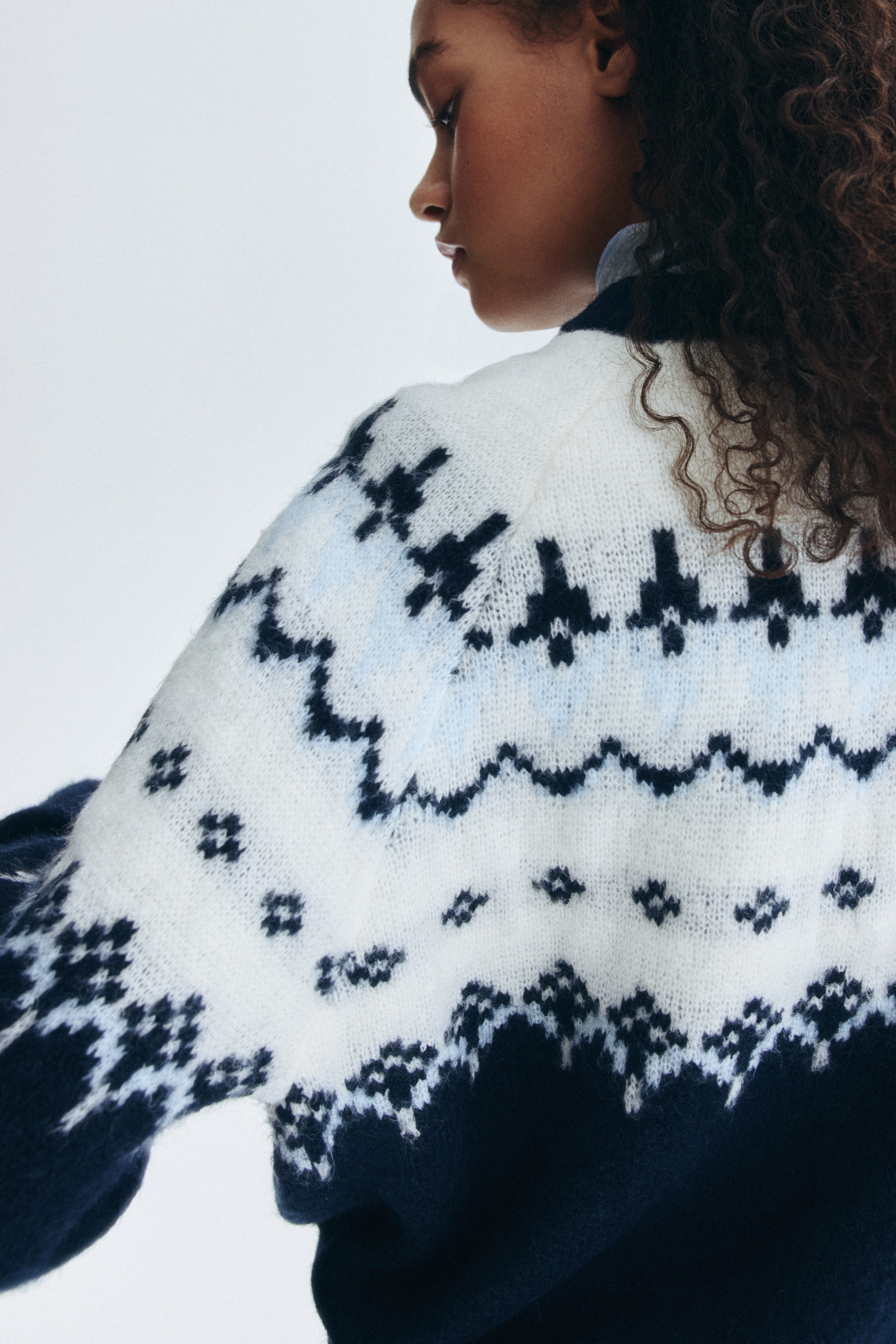 Jacquard-knit jumper