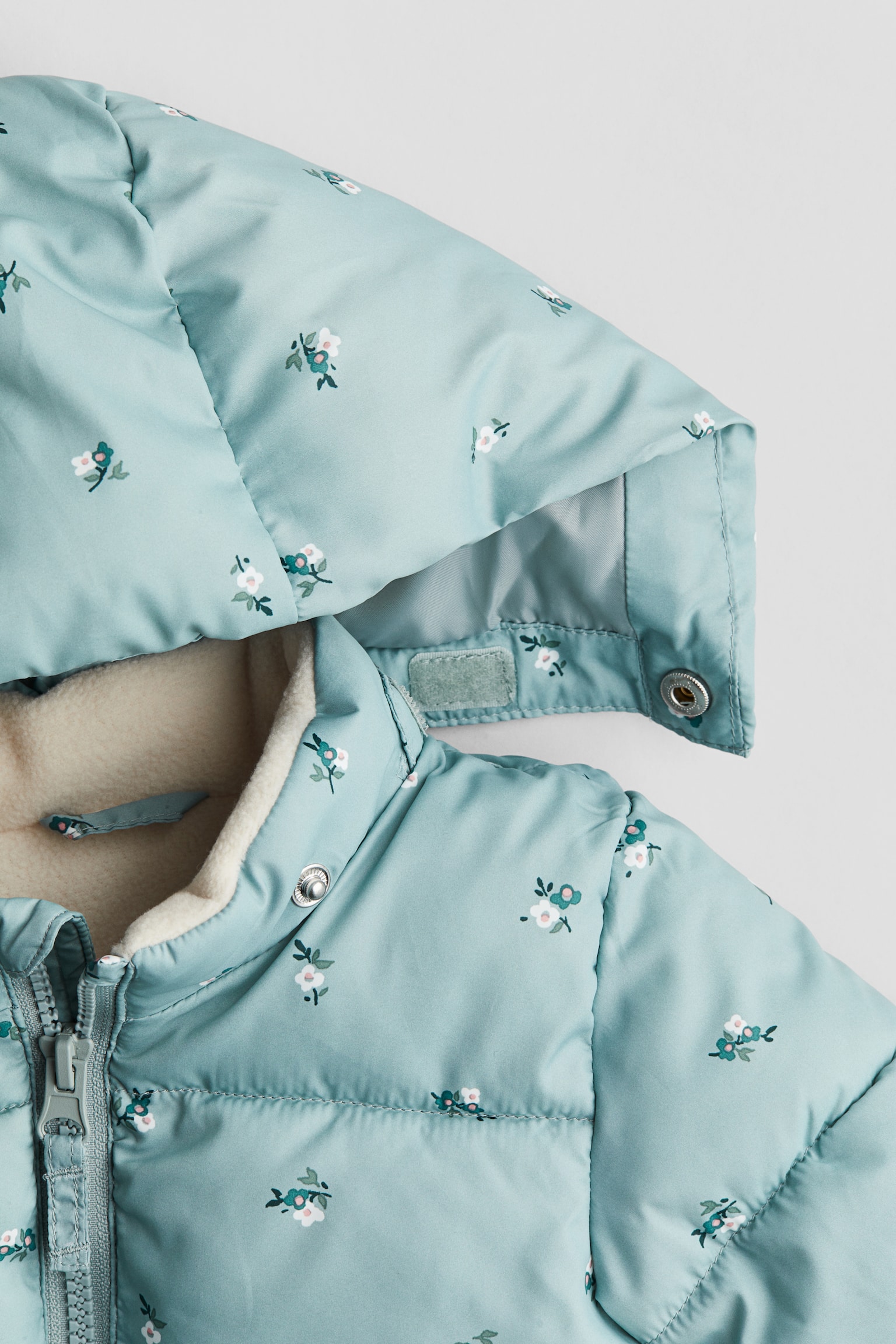 Water-repellent puffer jacket - Light dusty green/Floral/Navy blue/Cream/Floral/Greige/Dogs - 2