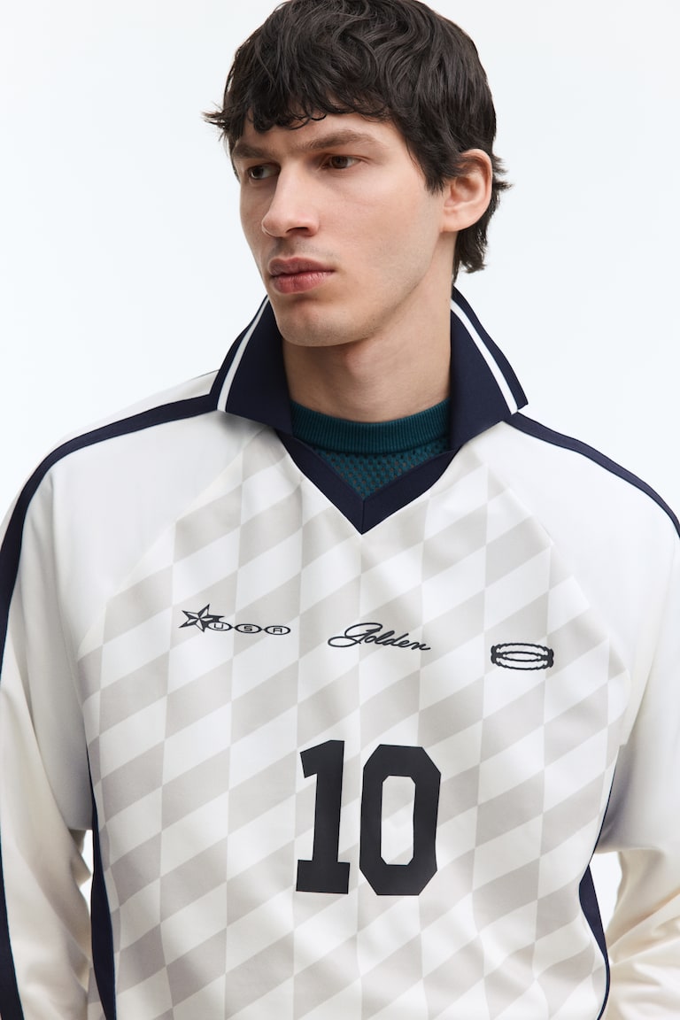 Majica za fudbal sa printom Loose Fit