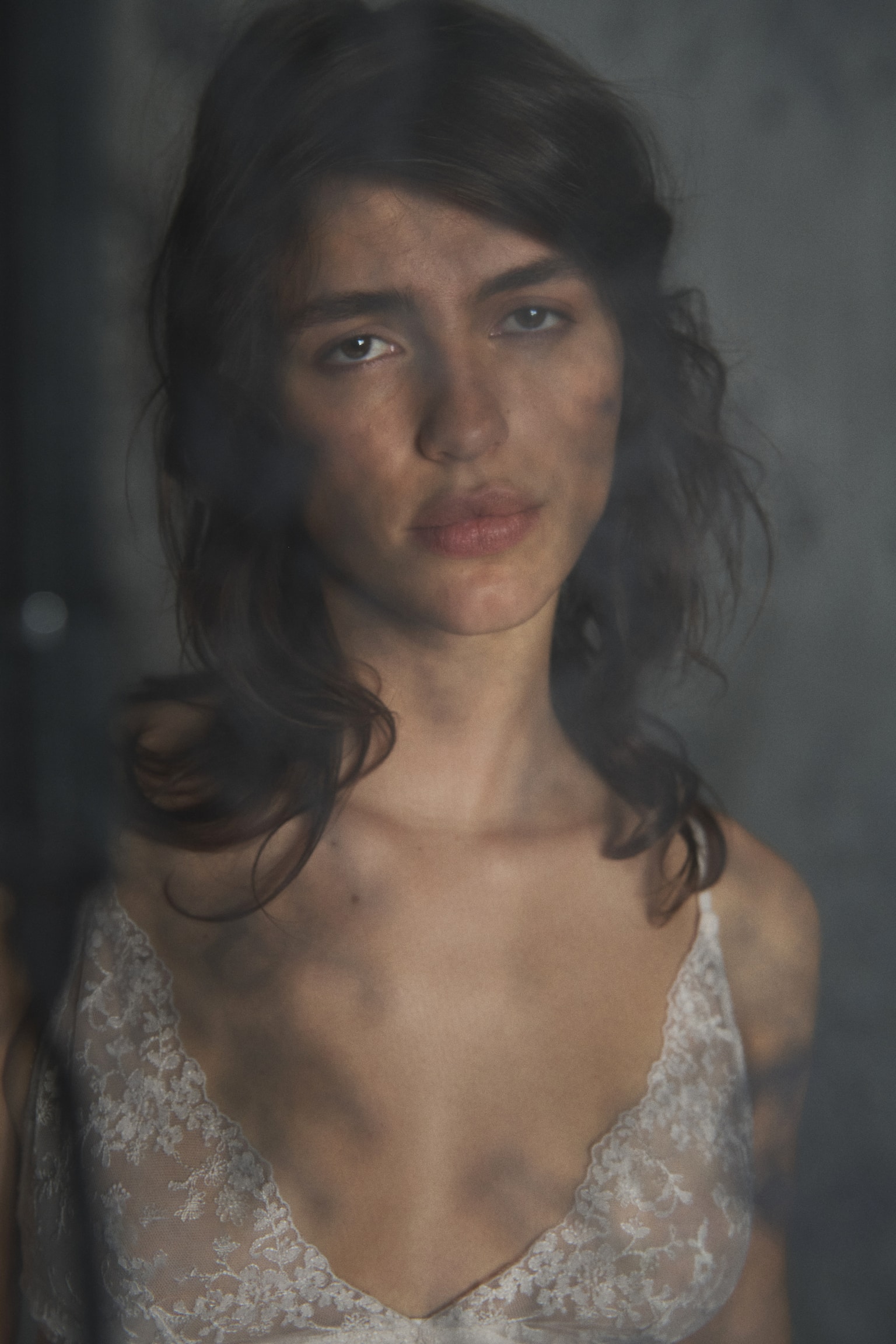 Soft embroidered bra - Light beige - 2