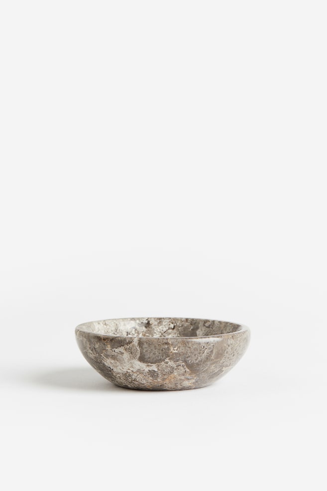 Marble salt bowl - Grey/Marble-patterned - 3