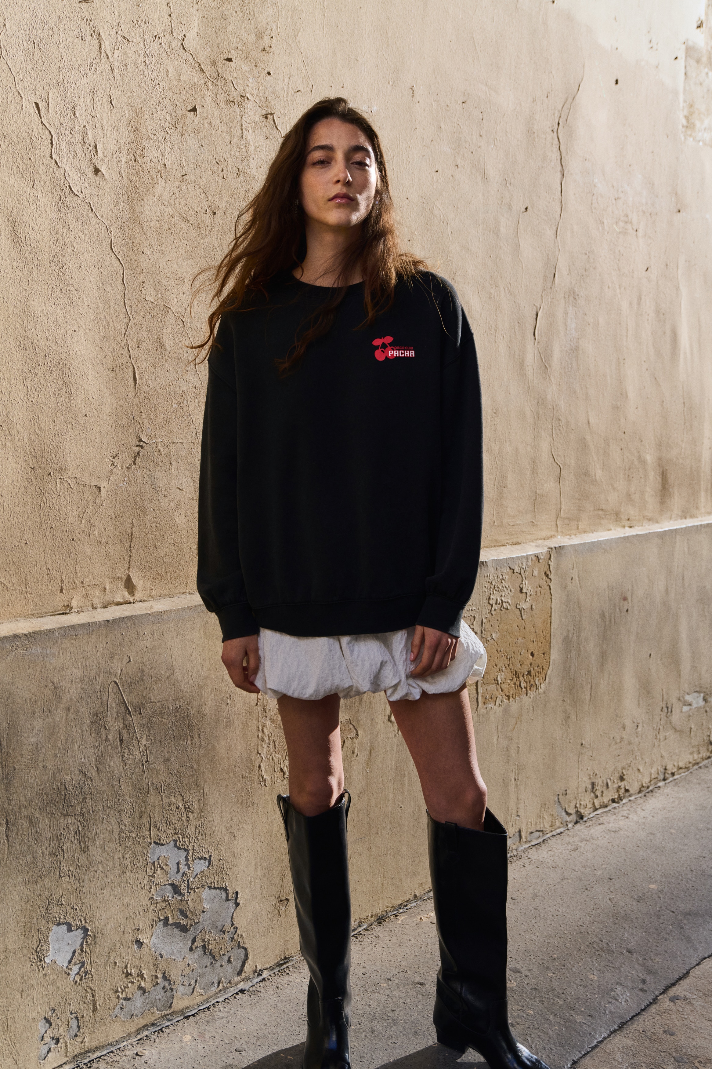 Sweat oversize avec motifs imprimés - Noir/Pacha/Noir/Billie Eilish