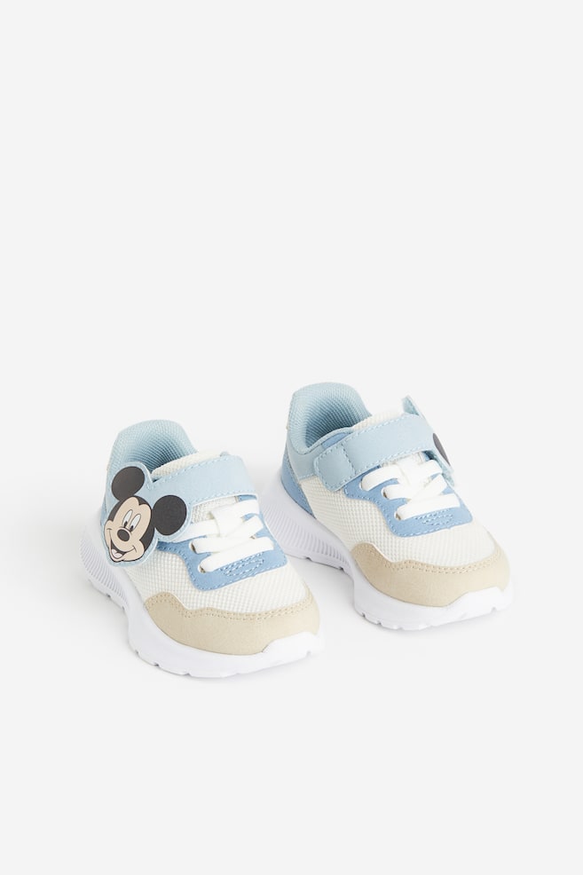Lightweight-sole trainers - Light blue/Mickey Mouse/Light pink/Minnie Mouse - 1