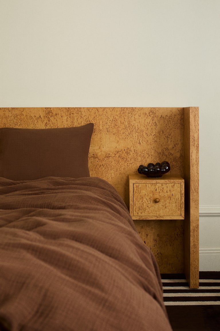 Parure de couette lit simple en mousseline