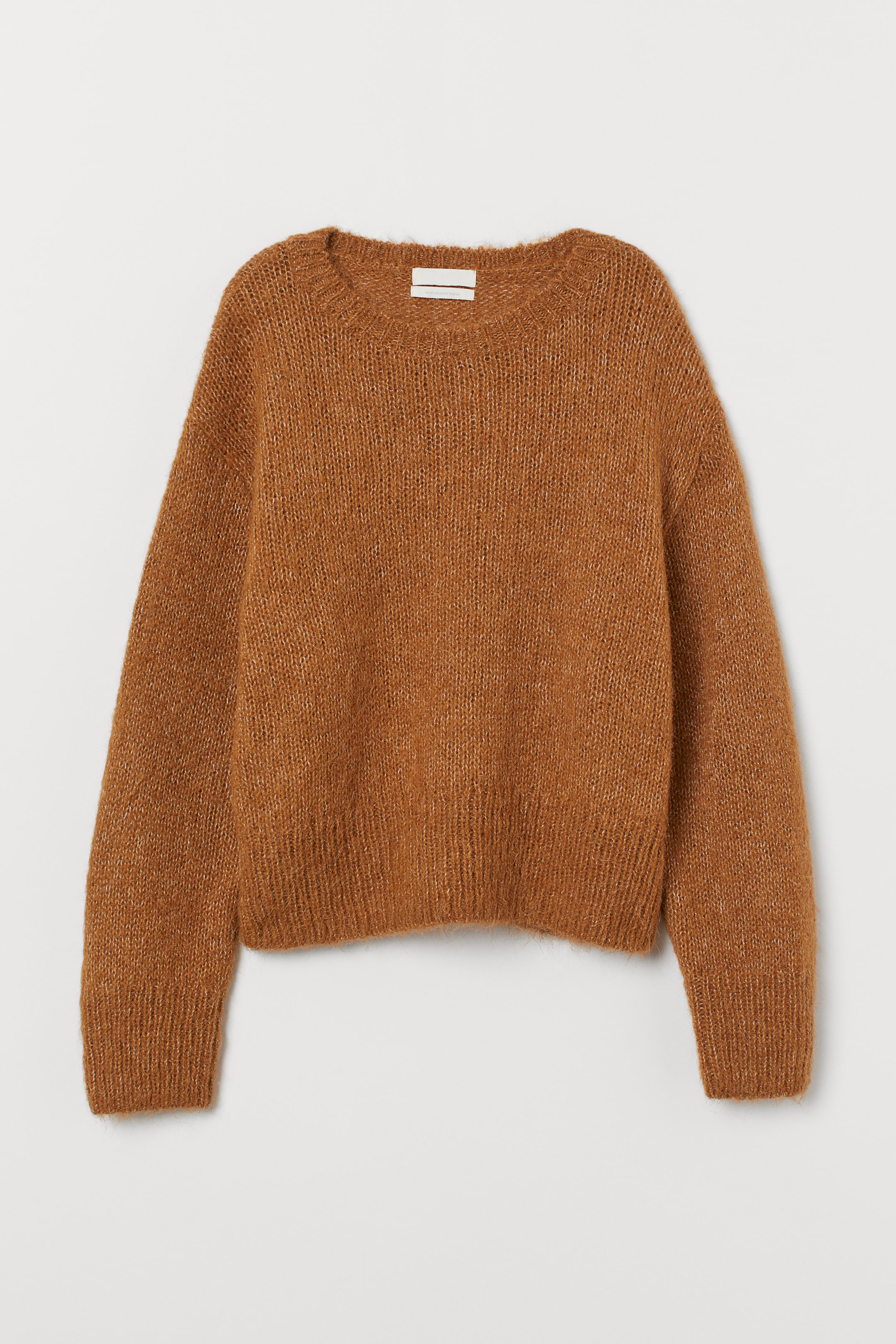 Knit Wool-blend Sweater - Light brown melange - Ladies | H&M US