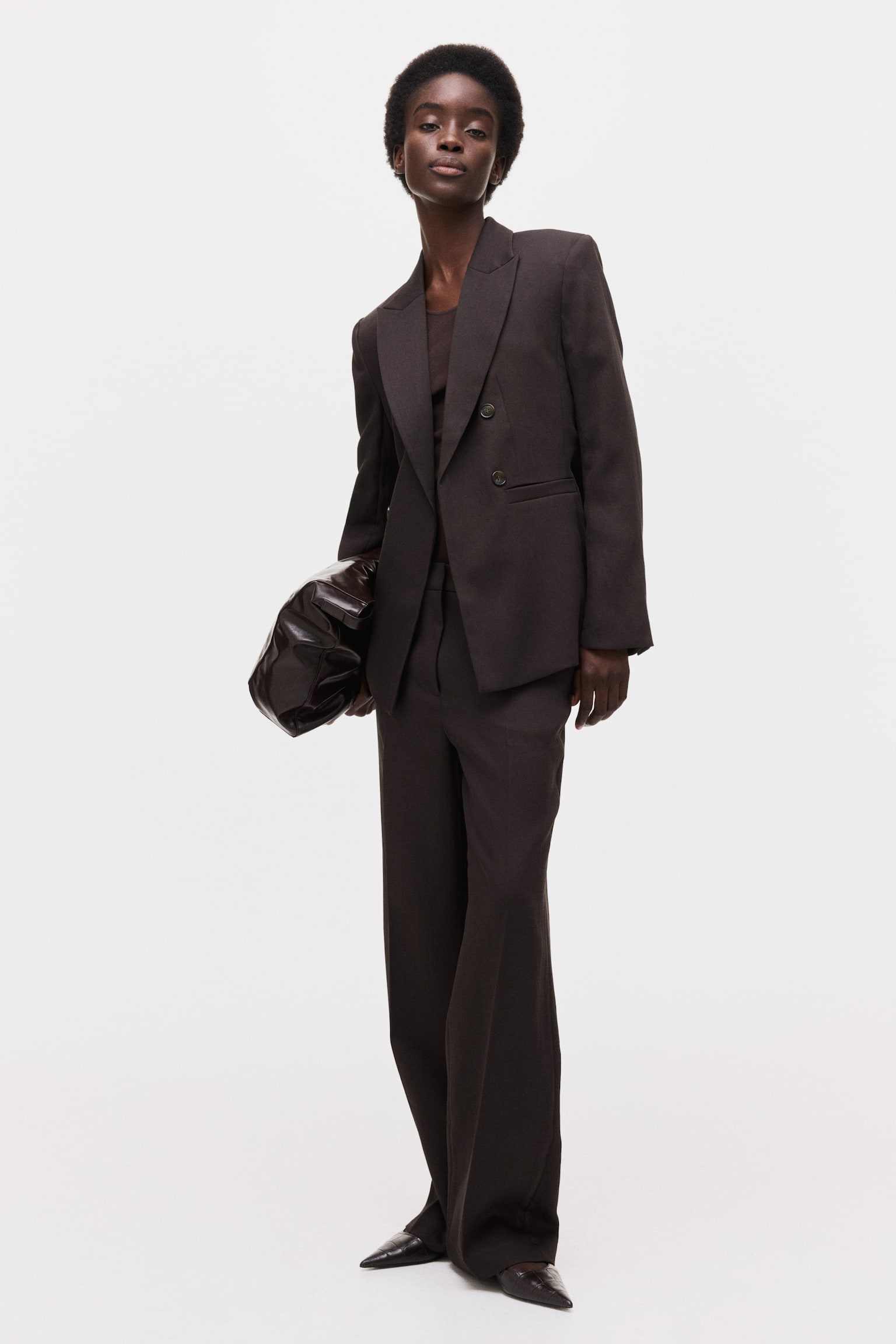 Blazer - Dark brown/Light beige/Blue - 1