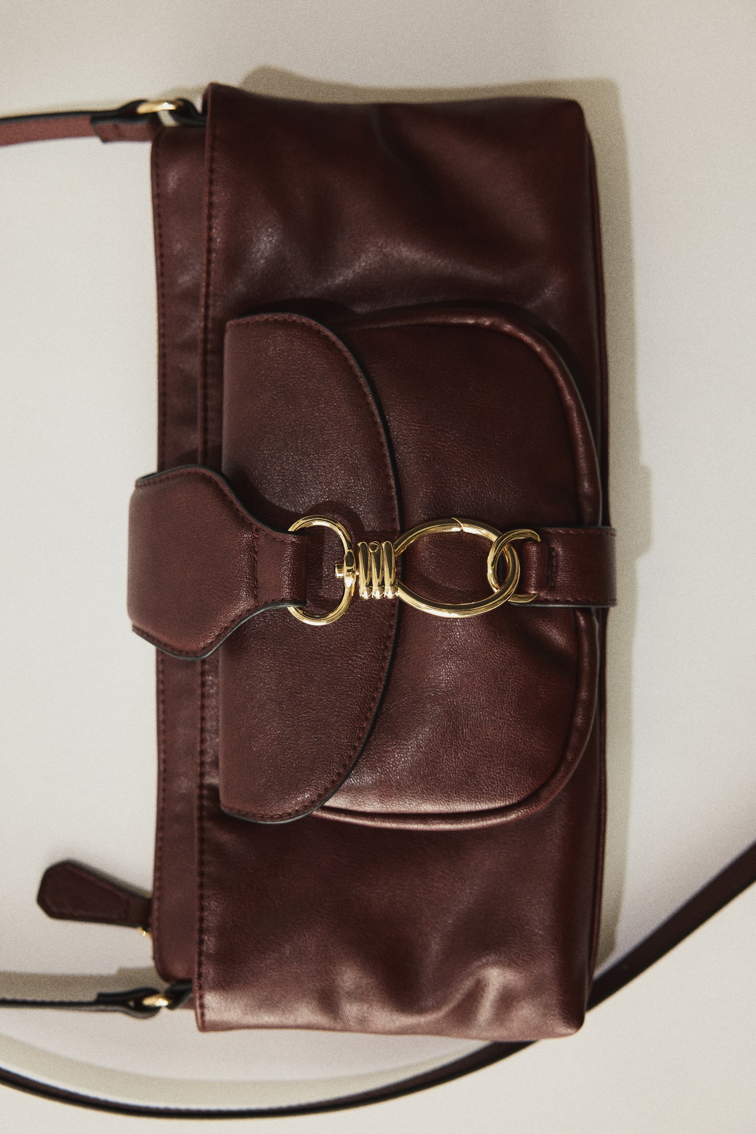 Shoulder bag - Burgundy/Black - 1