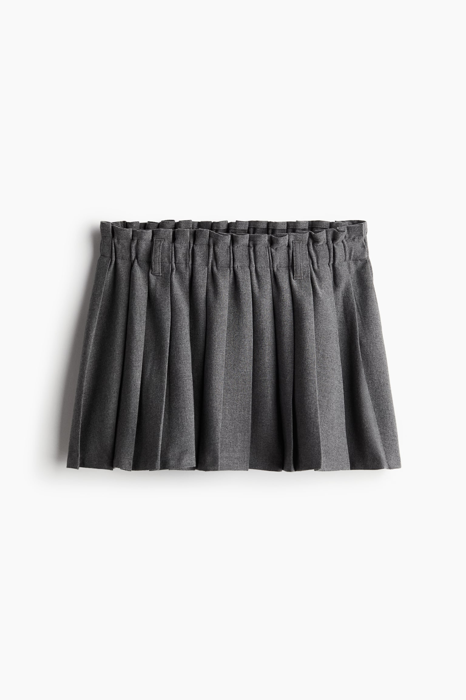 Pleated mini skirt - Grey marl/Beige/Black/Dark khaki green - 2