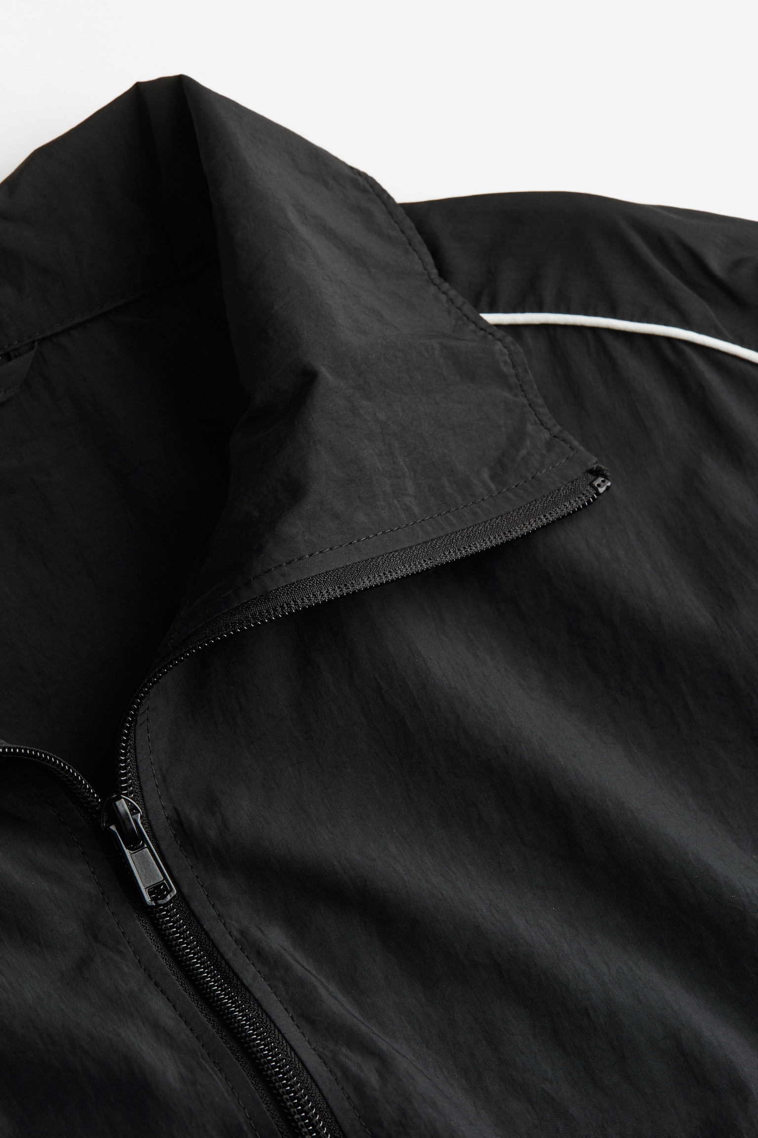 Nylon windbreaker - Black - 4