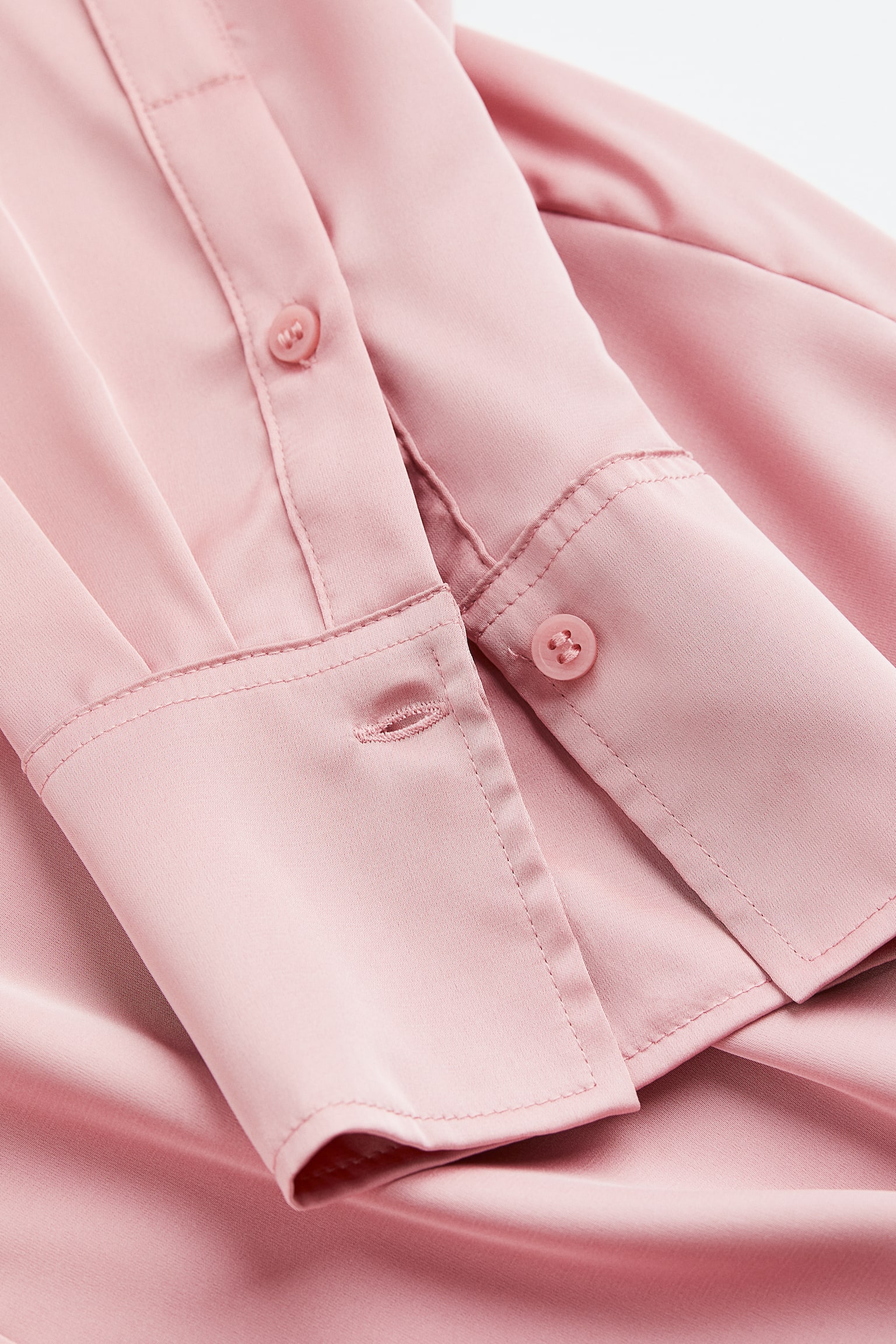 V-neck Blouse - Light pink/Light blue/Black/Cream/Navy blue/White/Stripe/Pigeon blue/Black/White stripe/Beige/Leopard print/Khaki green/White/Stripe/Dusty rose - 2