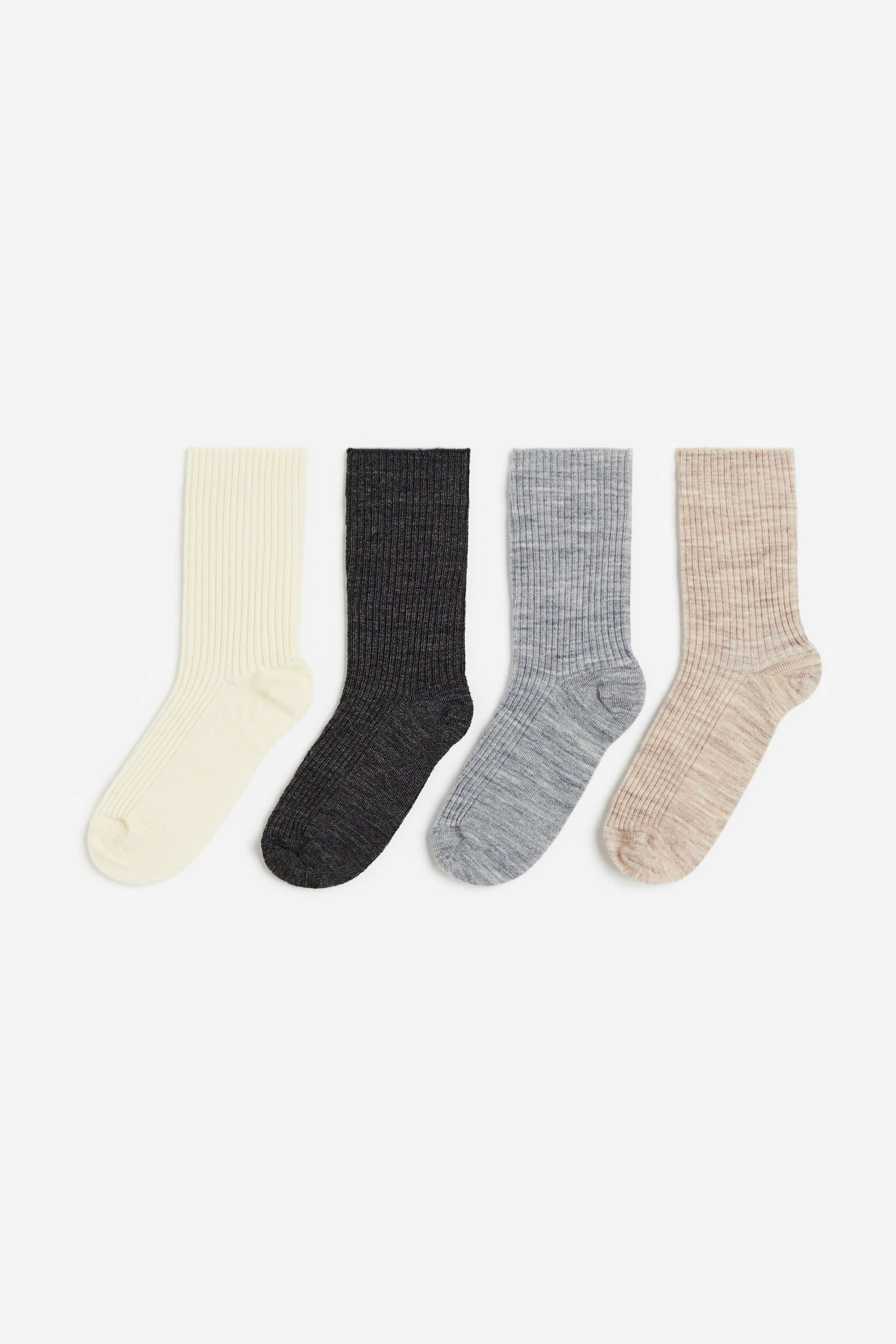 4-pack Wool-blend Socks