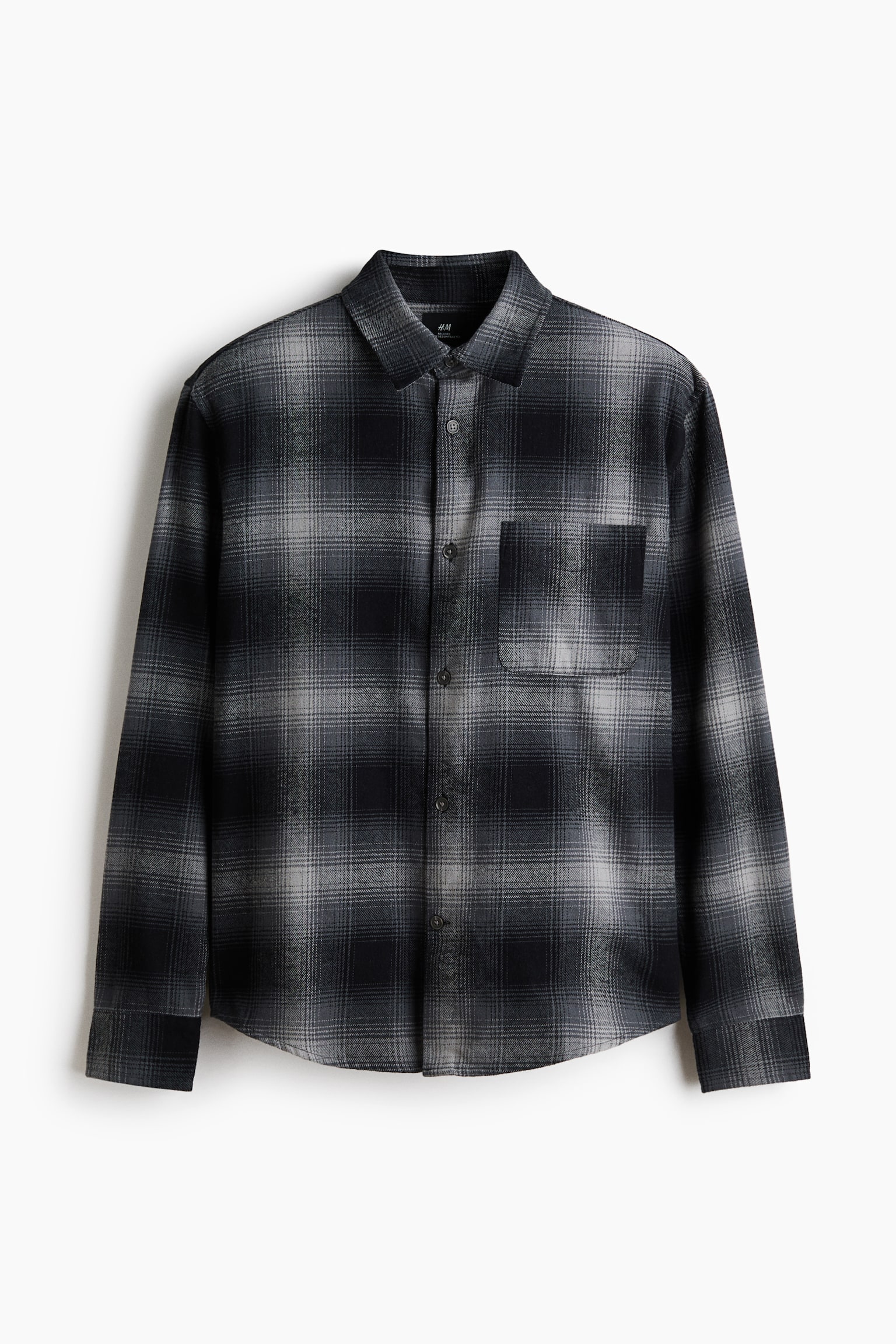 Chemise ample en flanelle - Gris/à carreaux/Brun foncé/à carreaux/Bleu/carreaux/Violet prune/à carreaux/Rose/à carreaux