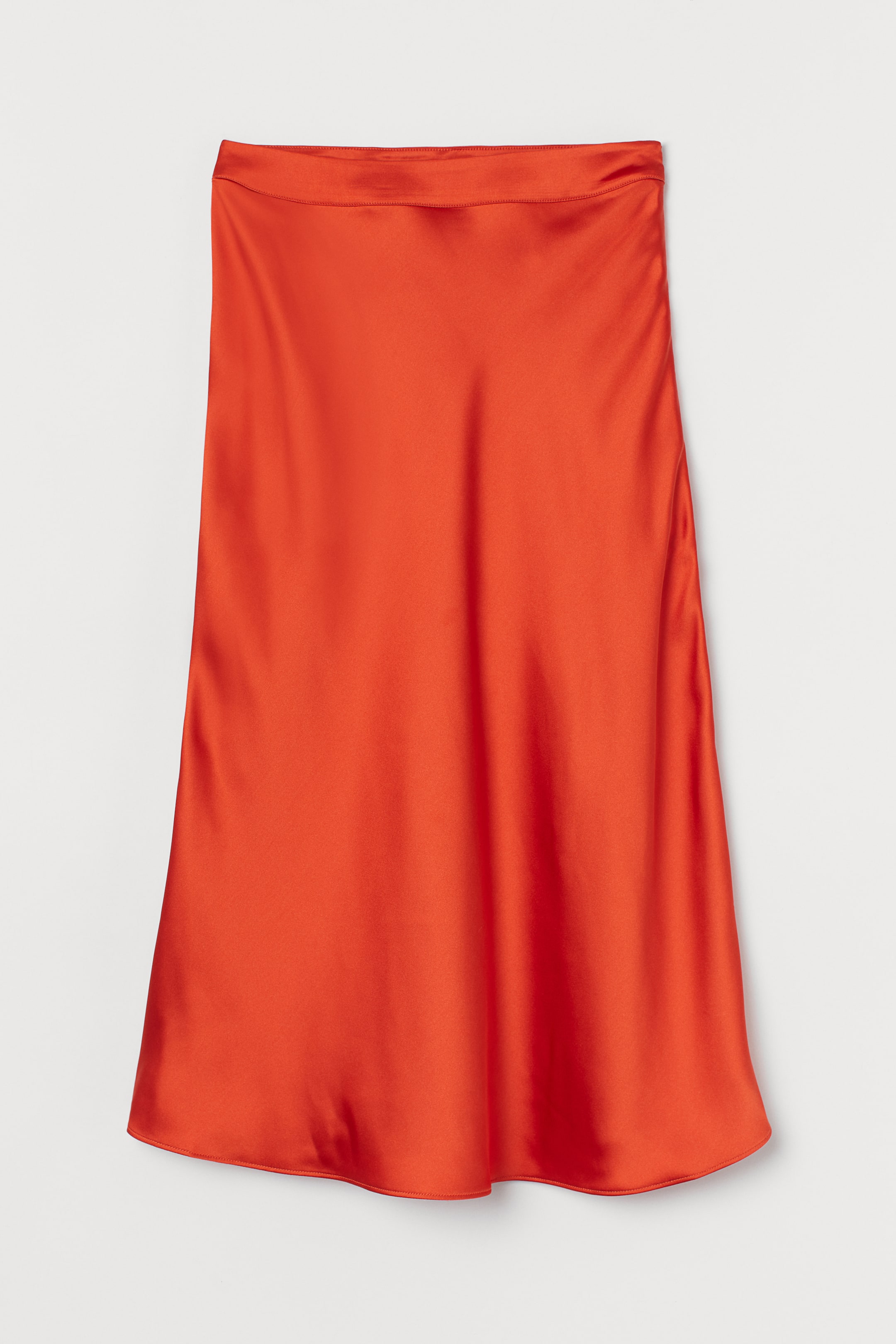 View larger image: Satin skirt - Orange - Ladies | H&M HK 1