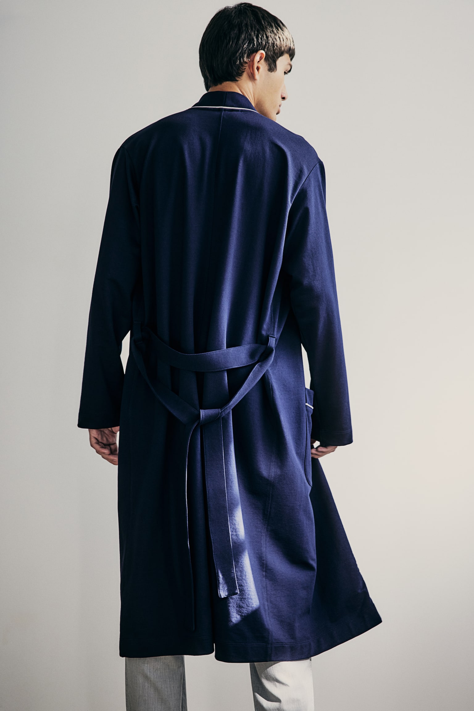 Jersey dressing gown - Dark blue - 6