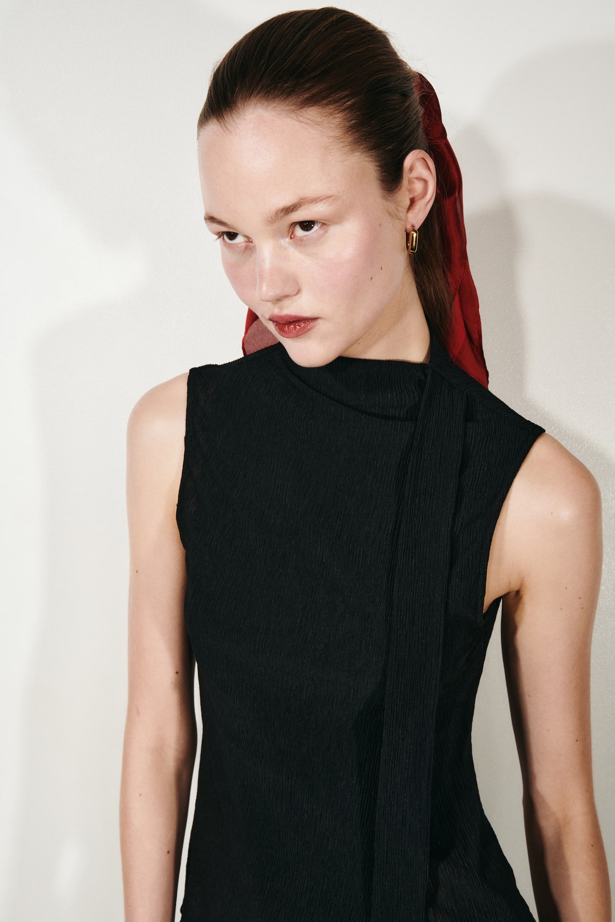 Scarf-Detail Top
