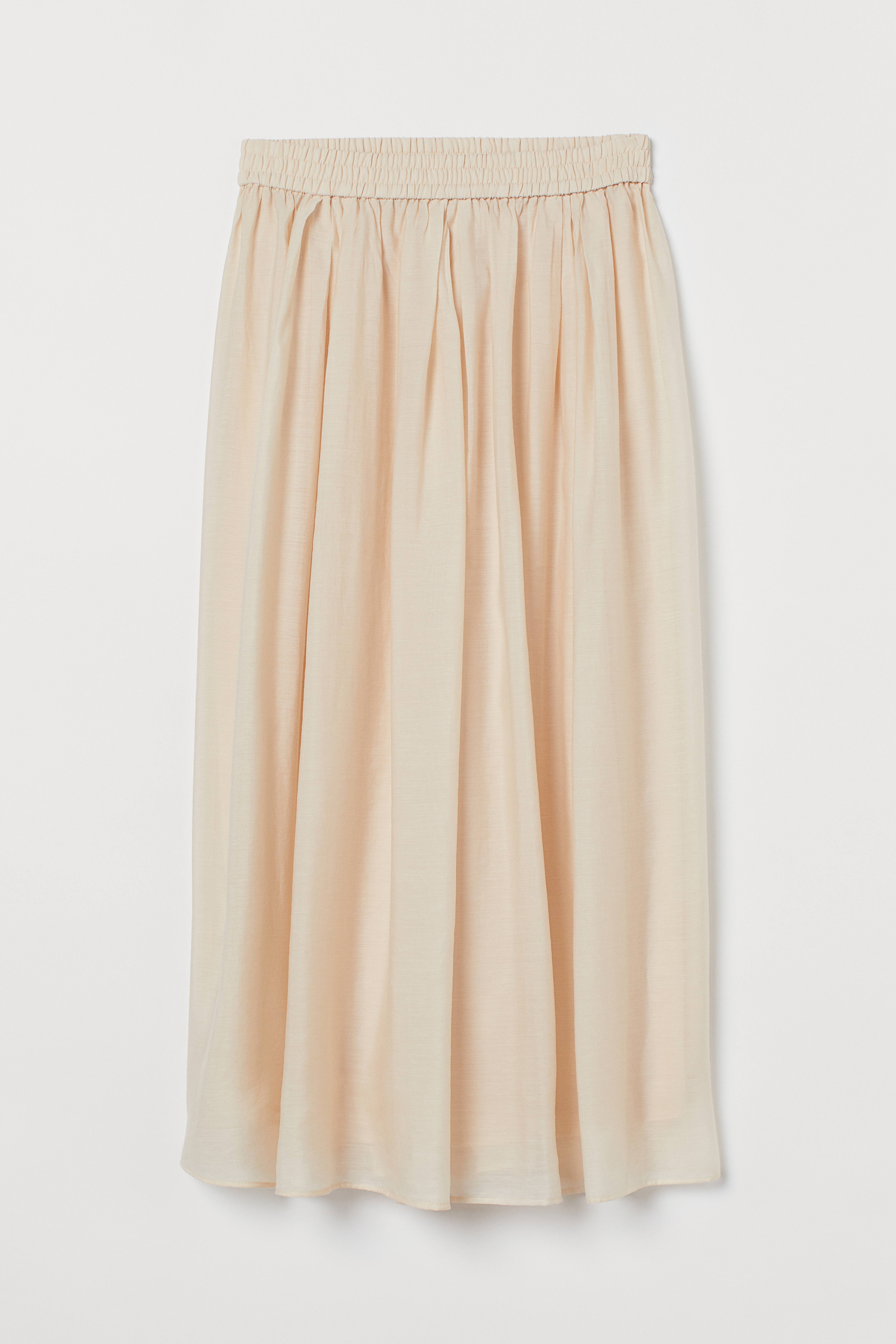 H&m gold pleated skirt best sale