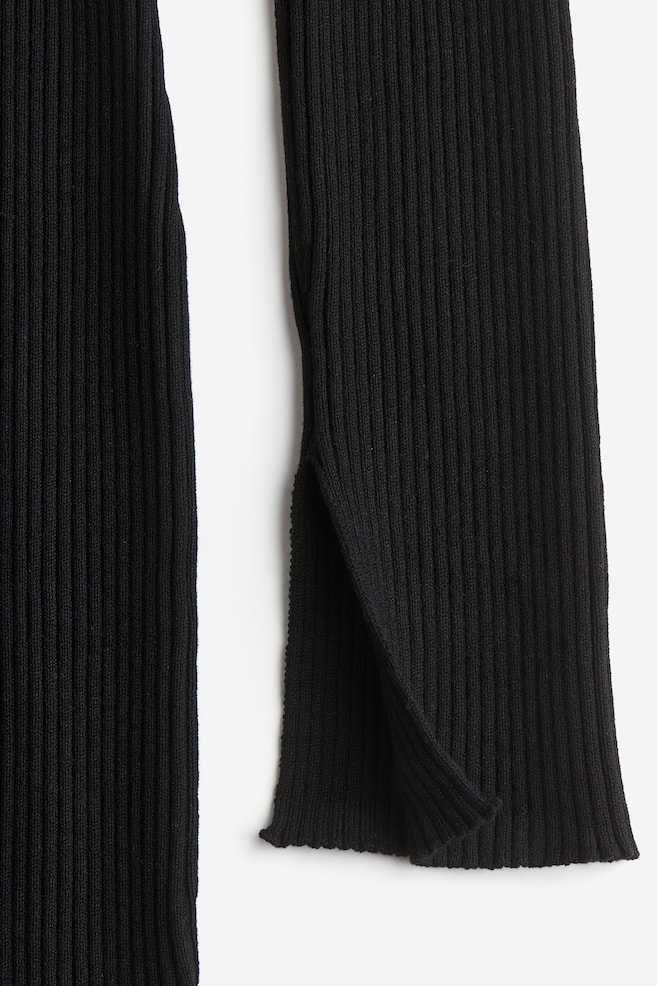 MAMA Rib-knit dress - Black - 5
