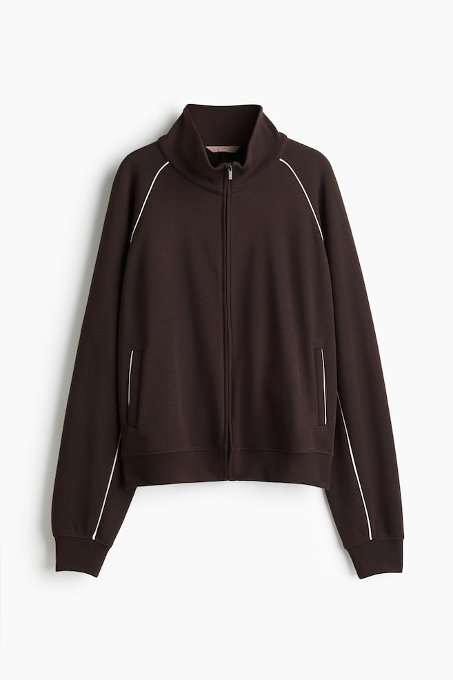 Scuba Track Jacket - Dark brown/Burgundy - 1
