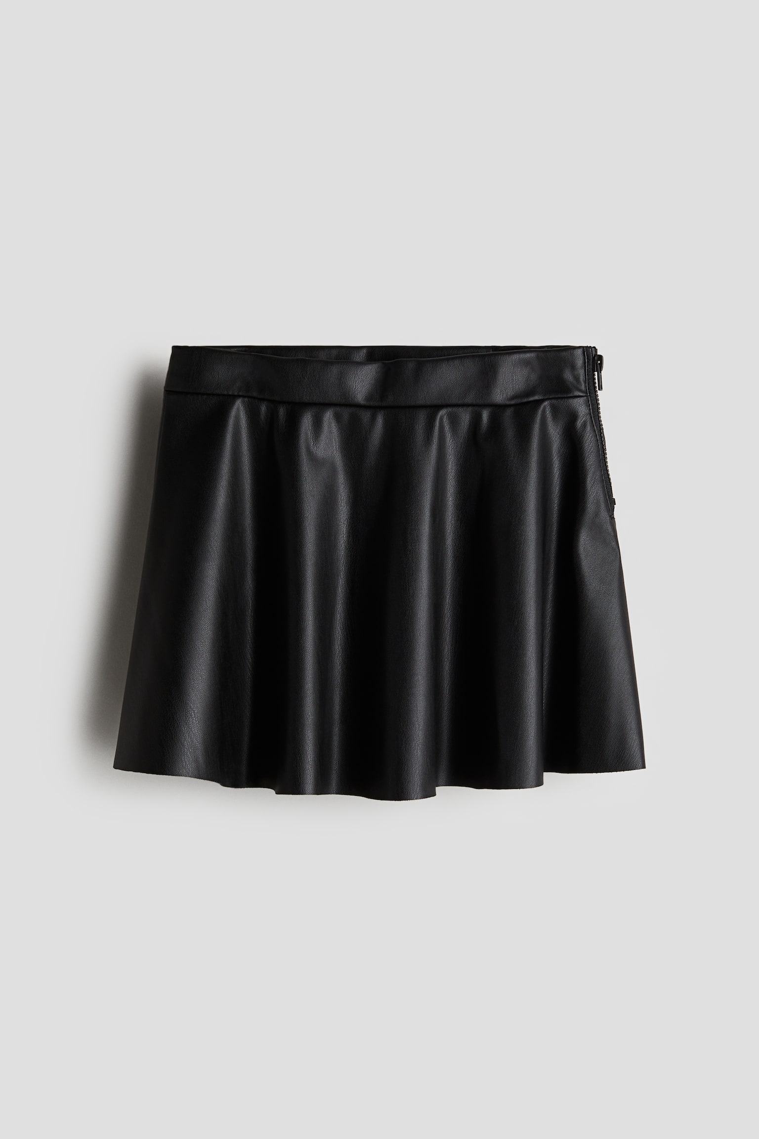 Coated skirt - Black - 1