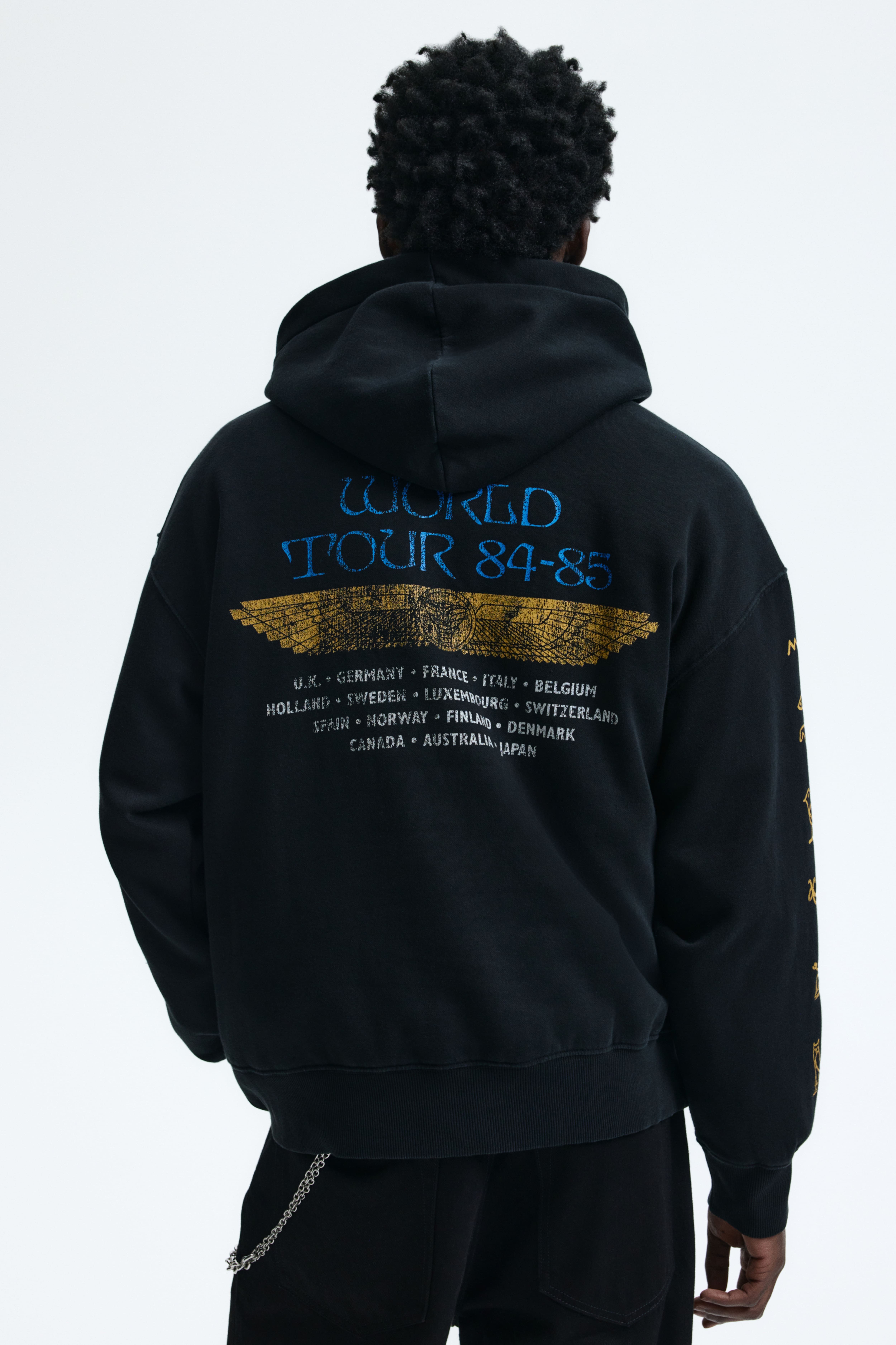 Oversized Fit Printed Hoodie