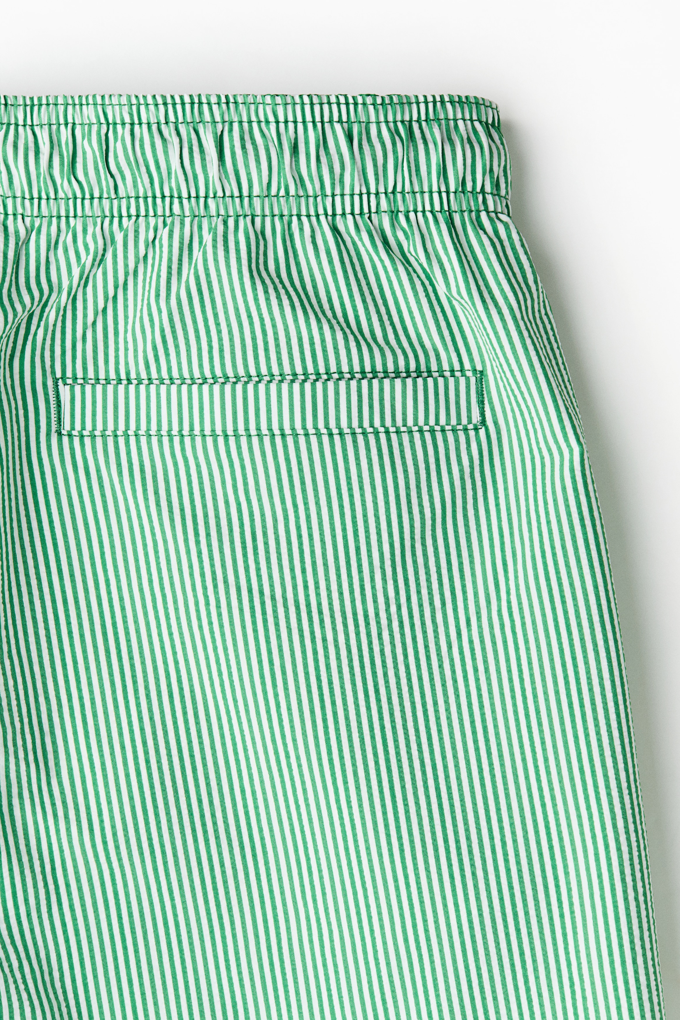 Seersucker swim shorts