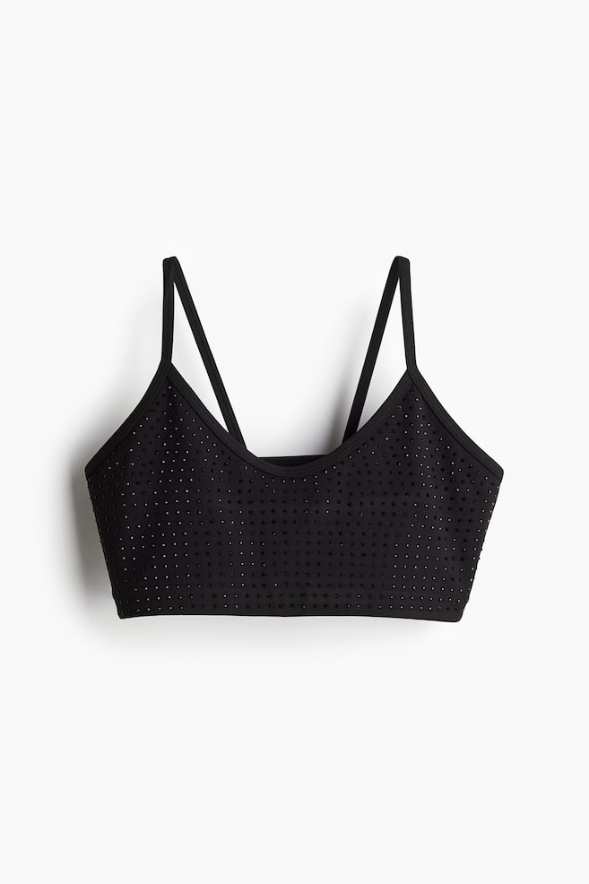 Light Support Sports bra with DryMove™ - Black - 1
