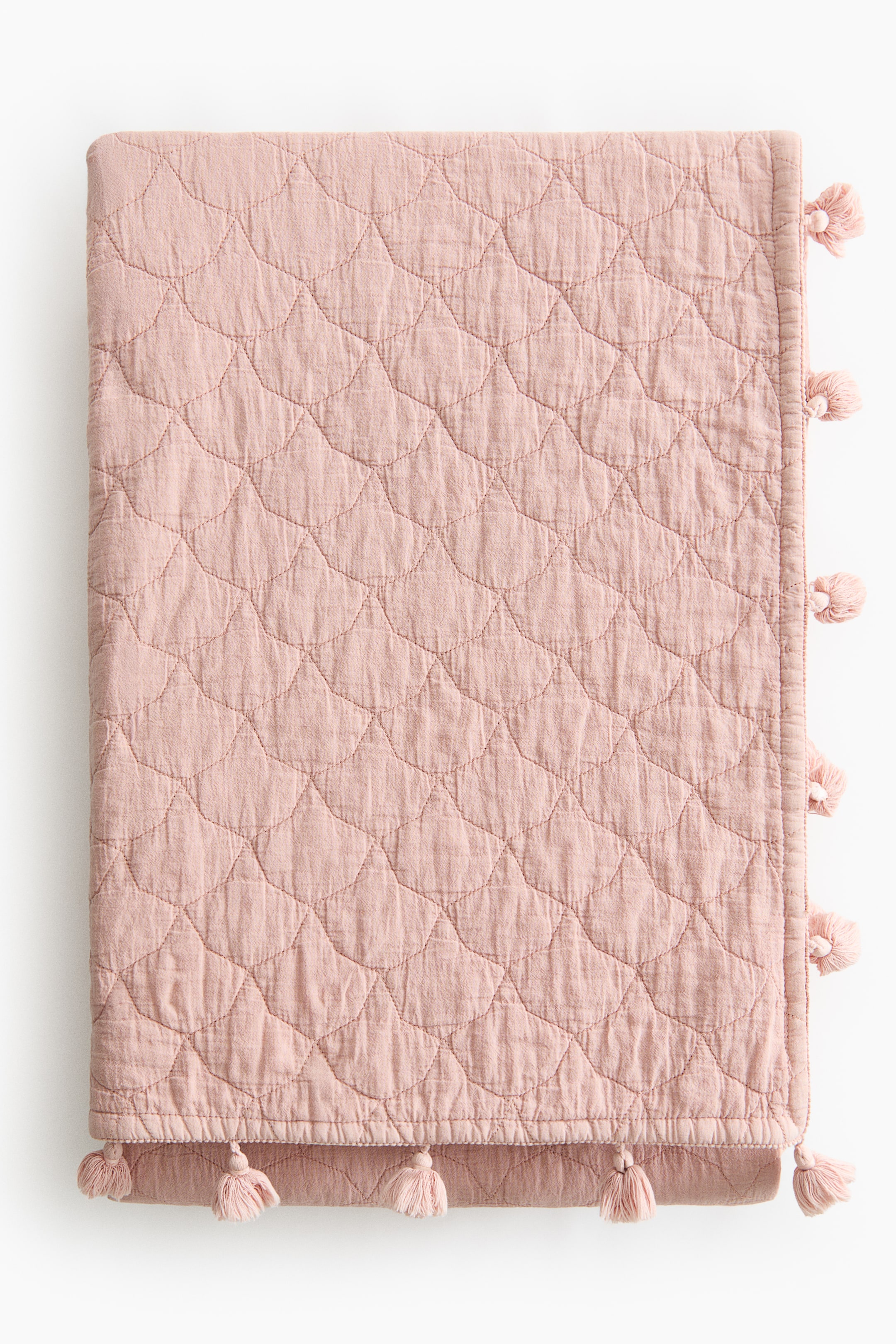 拡大画像を表示: キルティングコットンベッドカバー - ライトダスティピンク - Home All | H&M JP 1