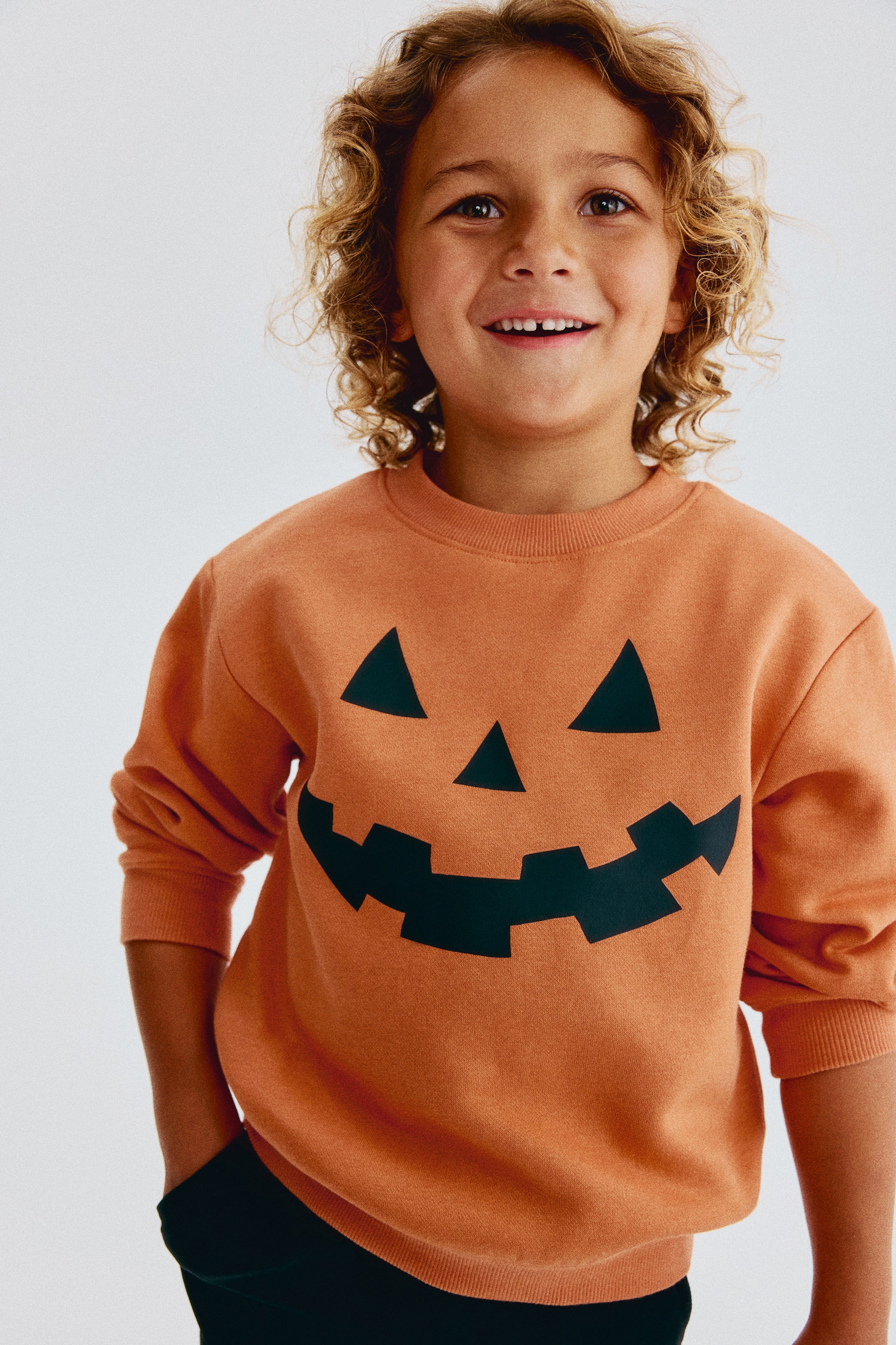 Printed Brushed-Inside Sweatshirt