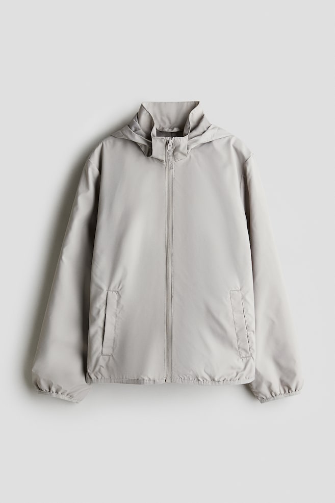 Windbreaker met capuchon - Greige - 1