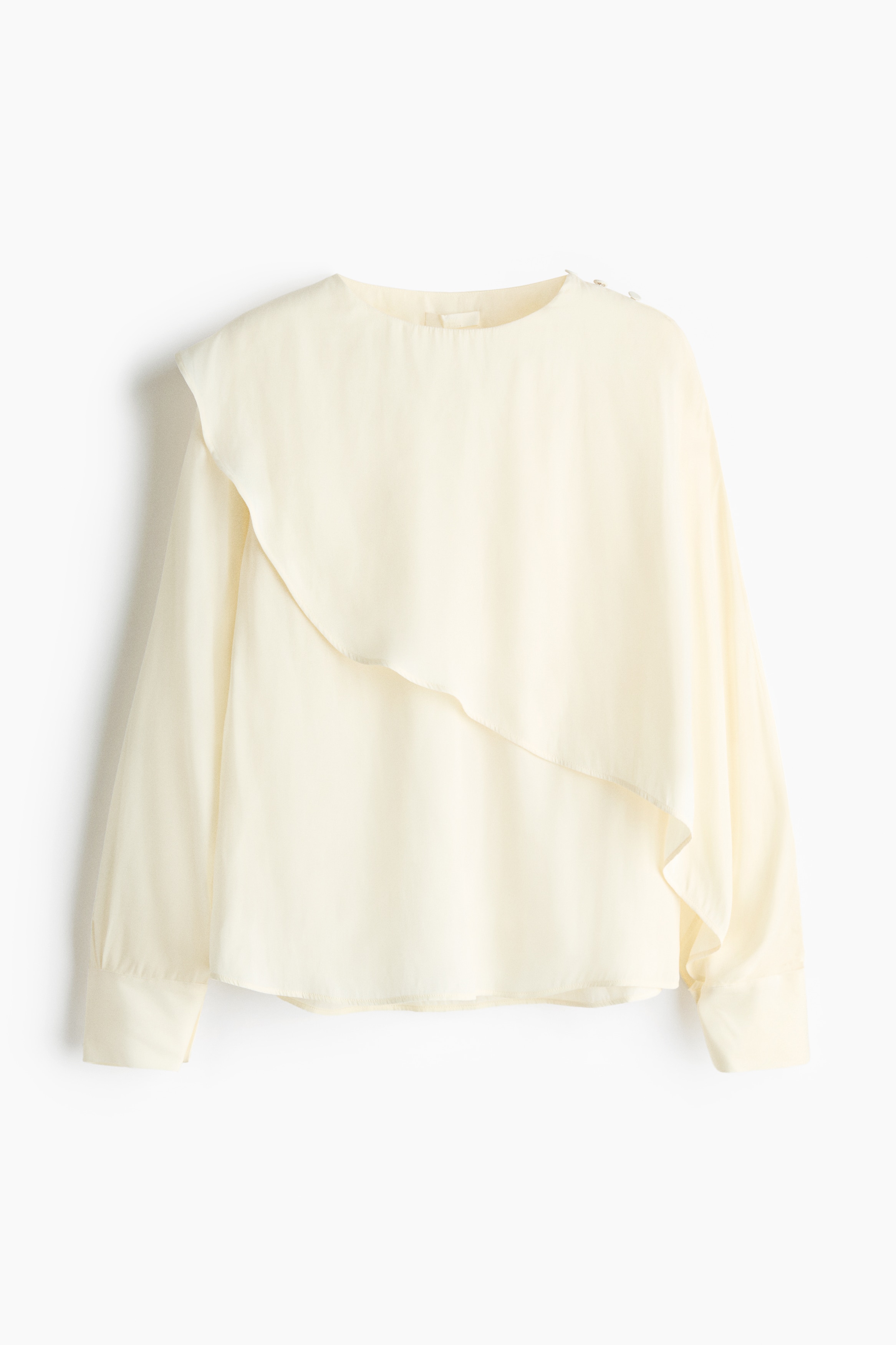 Bluse mit Volantkragen - Cremefarben/Cremefarben/Gepardenmuster