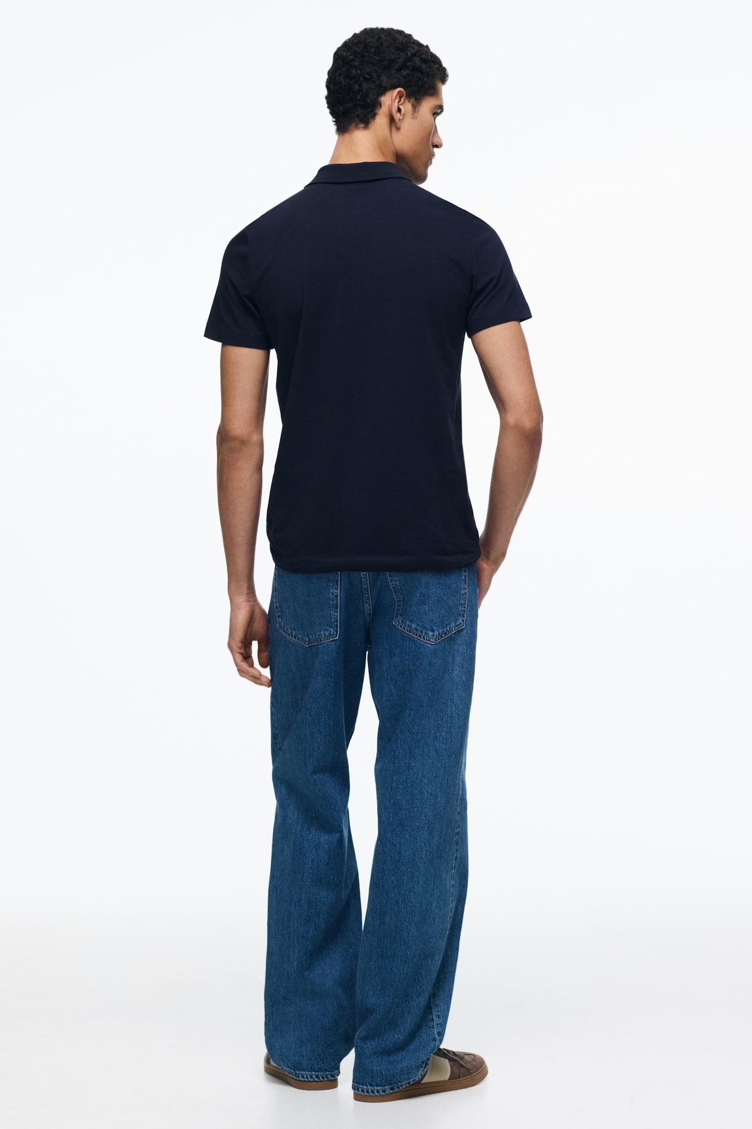 Top polo Slim Fit - Granatowy/Czarny/Jasnoniebieski/Zieleń khaki - 5