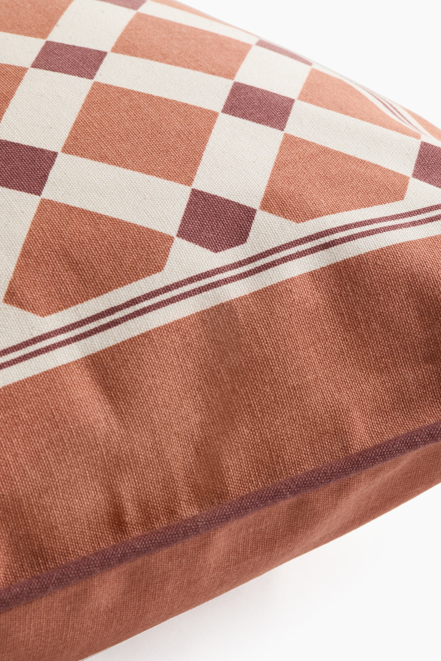 Outdoor cushion cover - Orange/Checked/Dark green/Checked/Yellow/Checked - 5