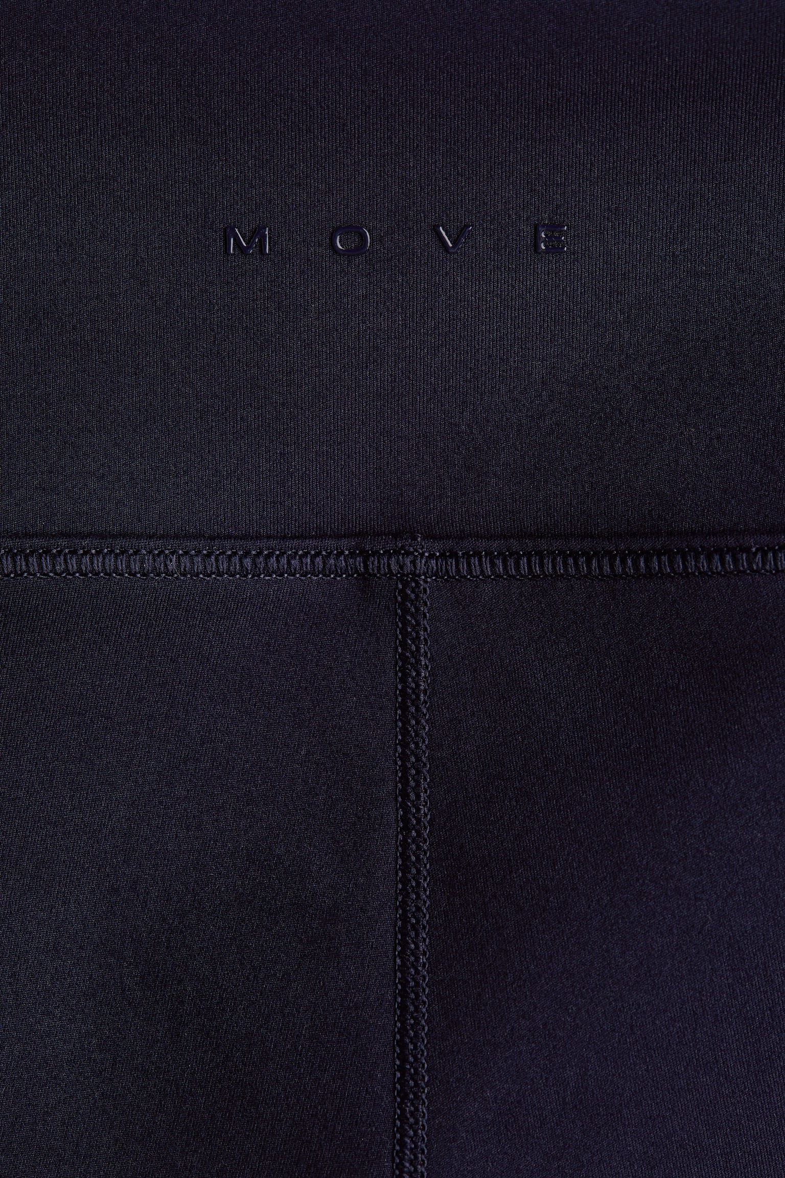 Flared sports leggings with SoftMove™ - Navy blue/Black/Ivory white - 2