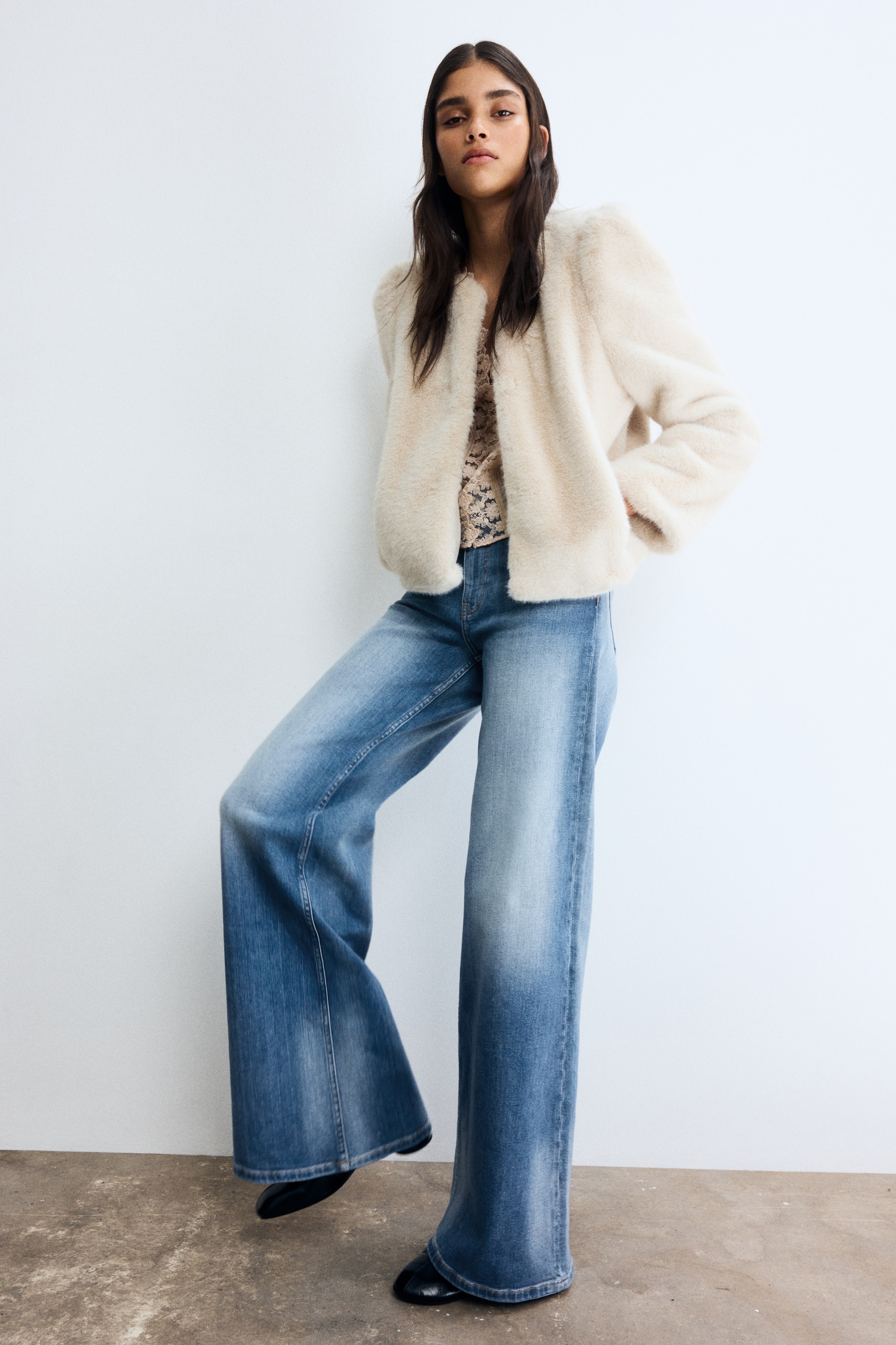 Wide High Jeans