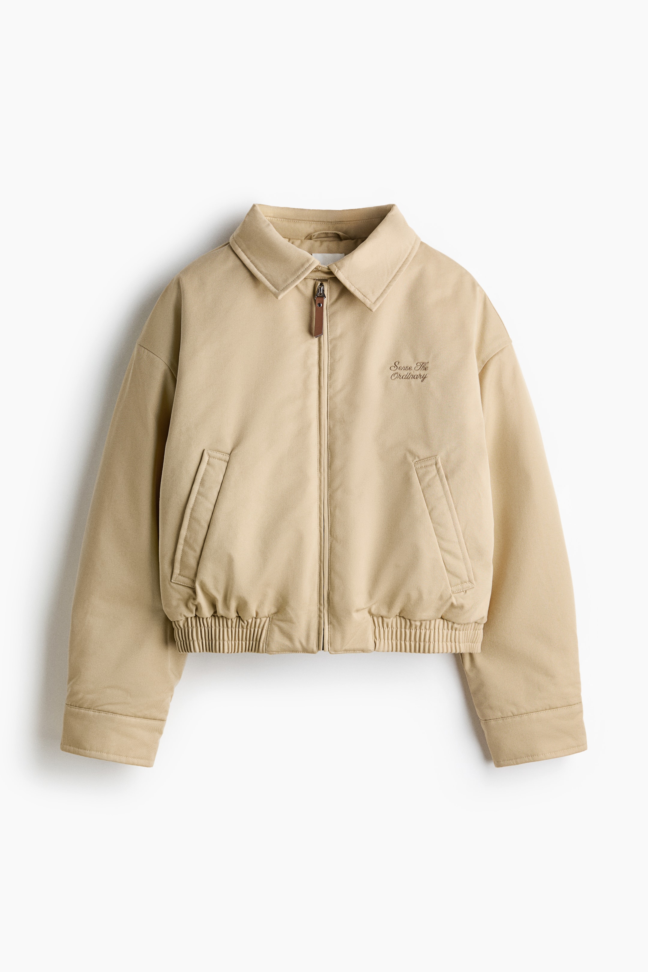 拡大画像を表示: Padded twill jacket - ライトベージュ - レディース | H&M JP 5