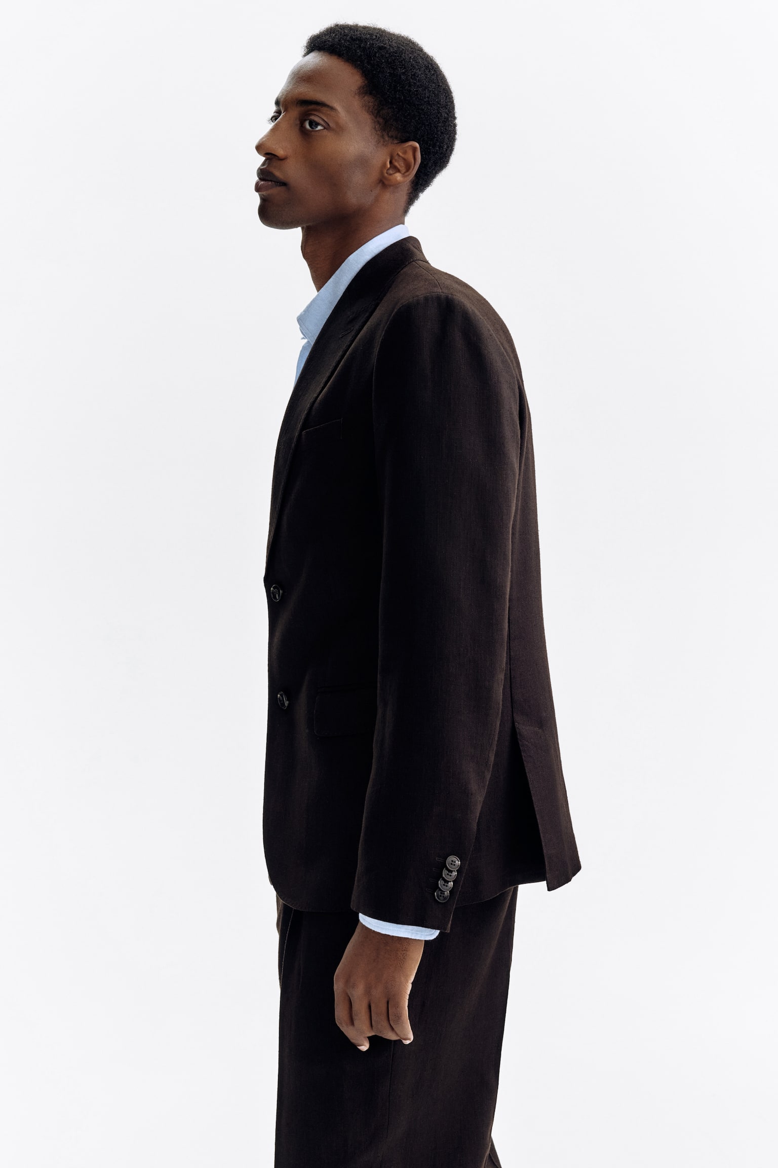 Regular Fit Linen-blend jacket - 6