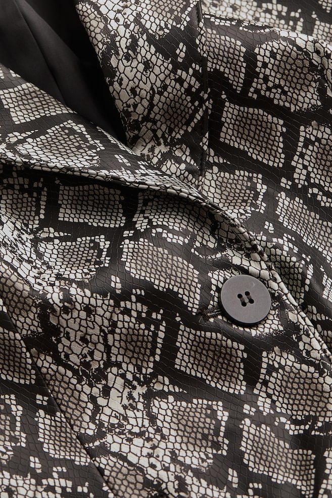 Patterned blazer - Grey/Snakeskin-patterned - 5