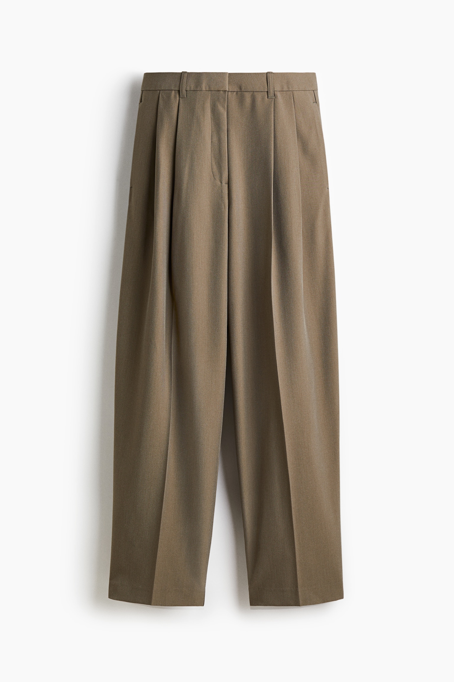 Женские брюки H&M Tailored, цвет: Хаки зелёный — фото 1