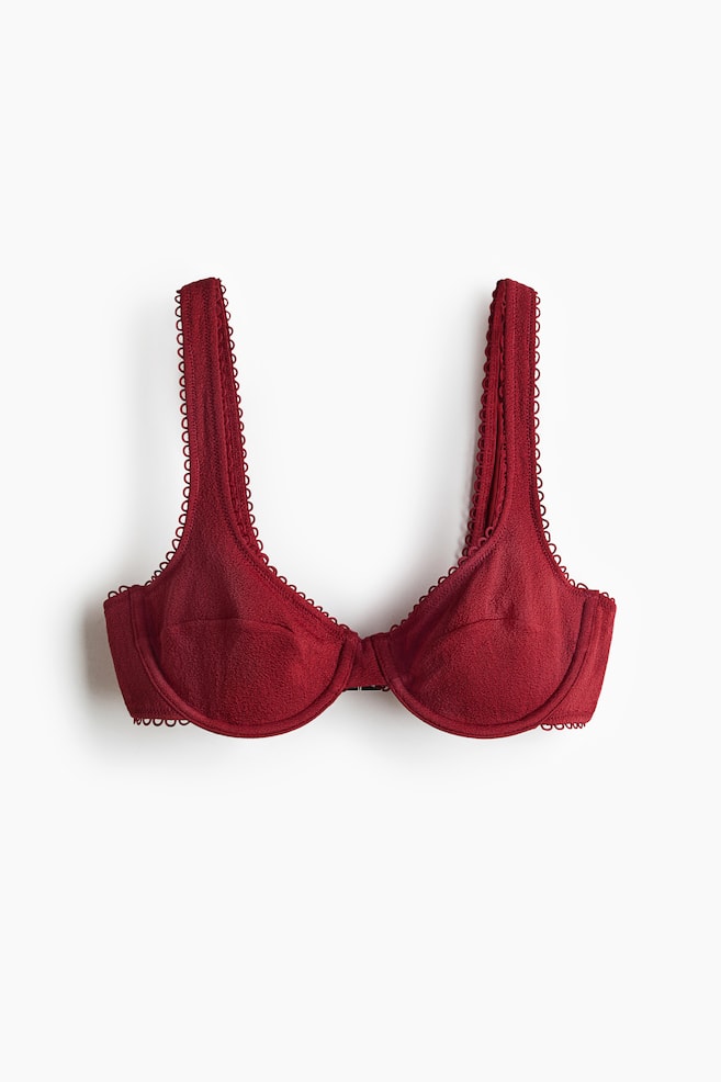 Bikini top - Dark red - 1