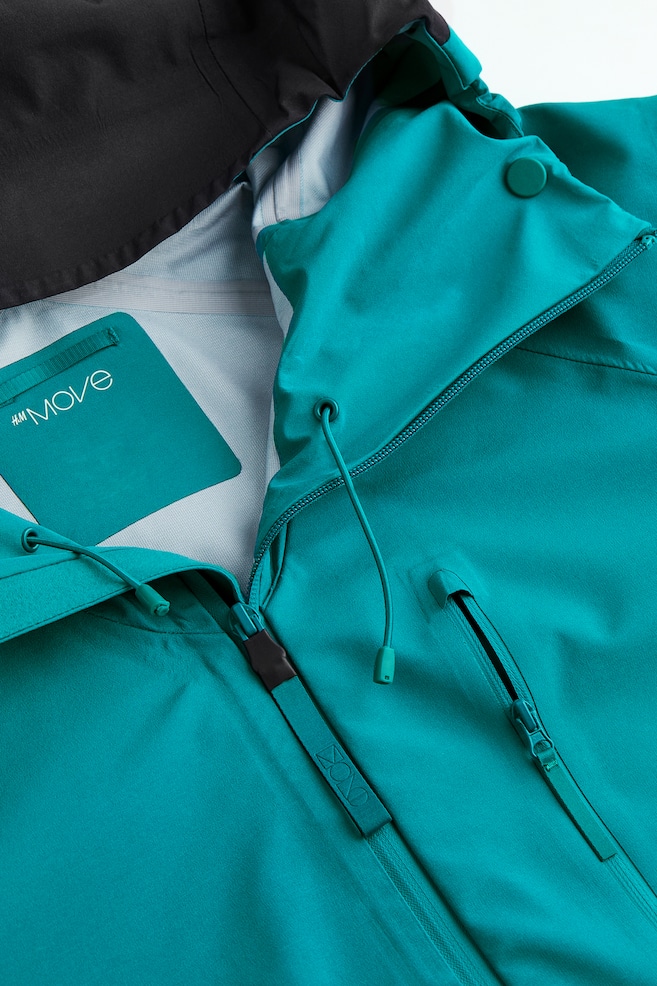 StormMove™ 3-layer shell jacket - Turquoise/Black/Light grey/Block-coloured - 8