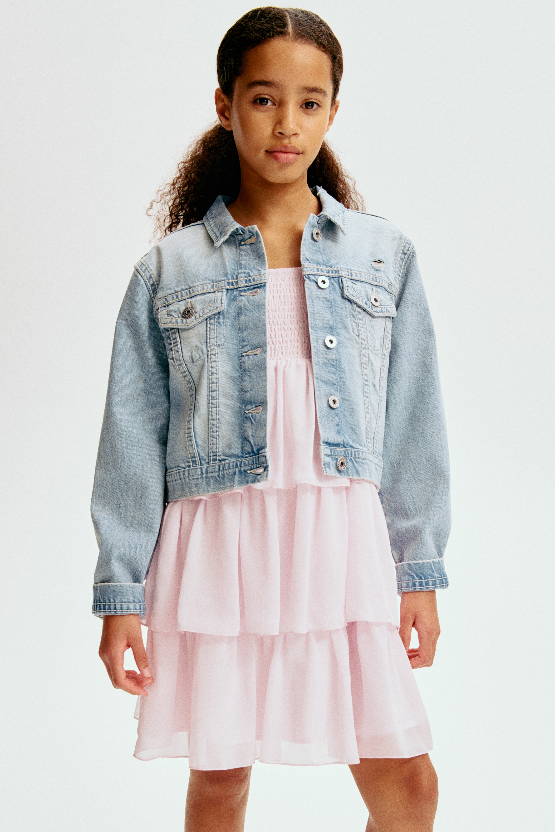 Jeansjacke - Helles Denimblau