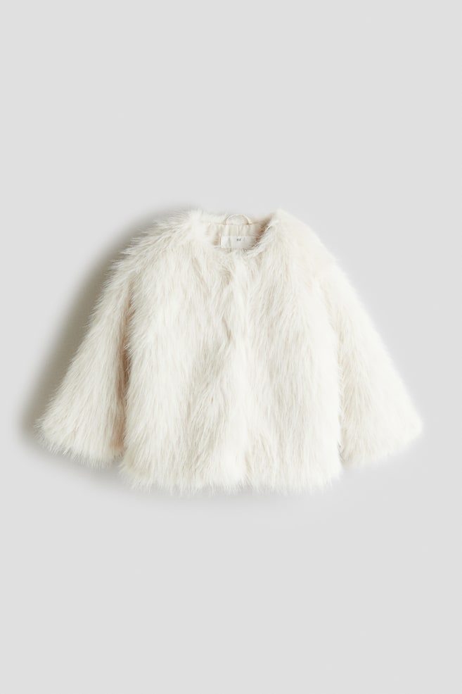 Fluffy Jacket - White - 1