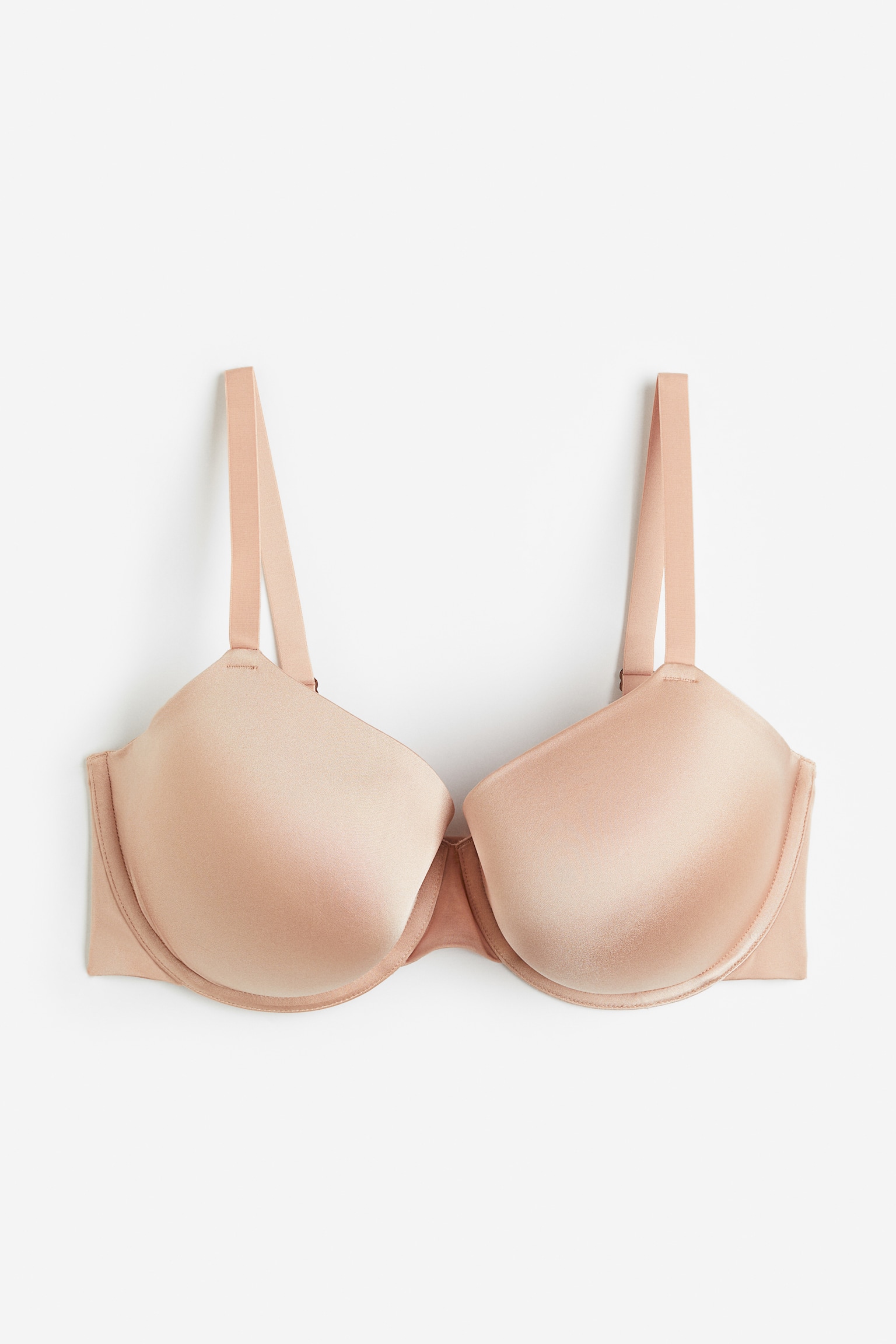 Jersey padded underwired bra - Light beige - 1