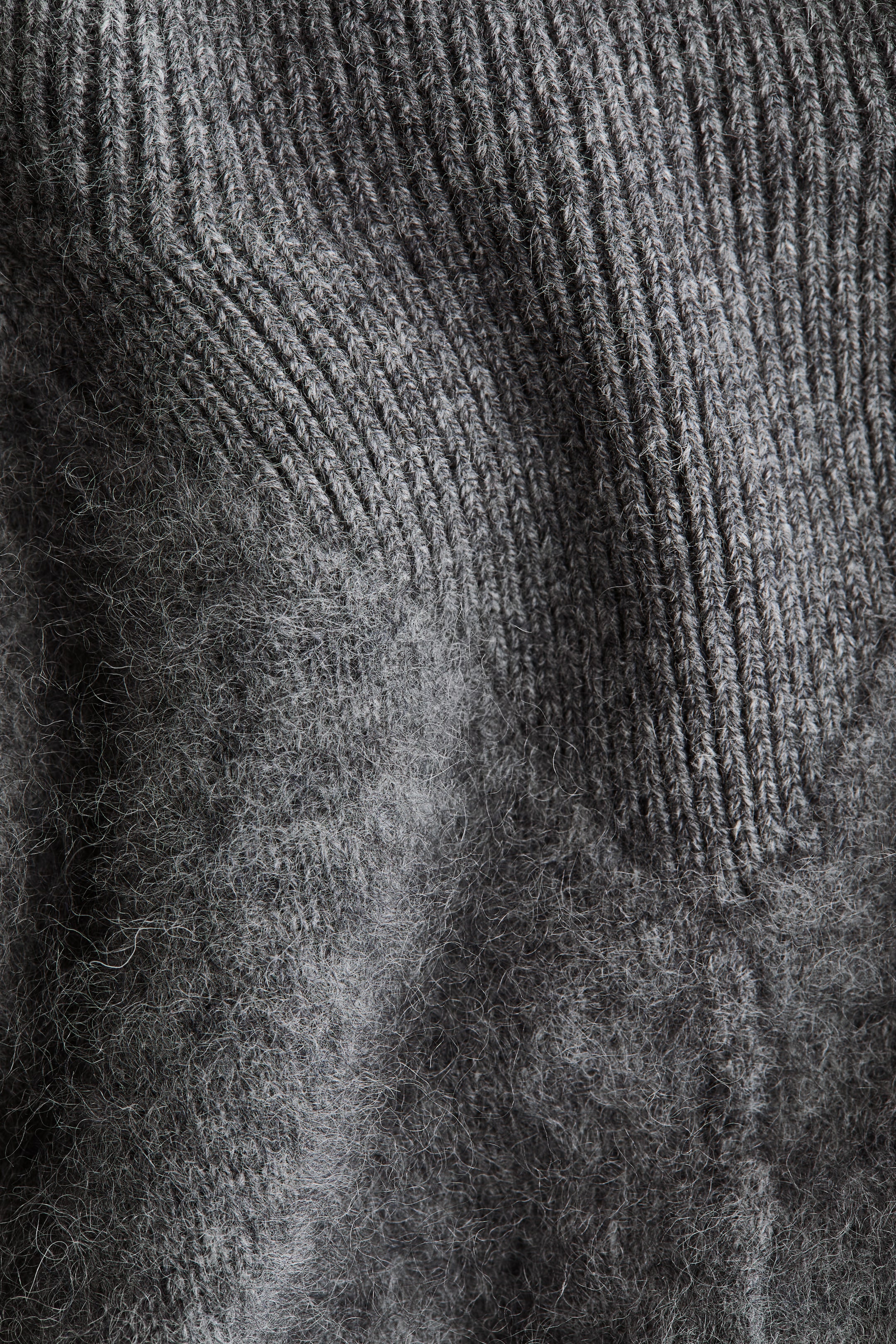 Wool Mock Turtleneck Cape
