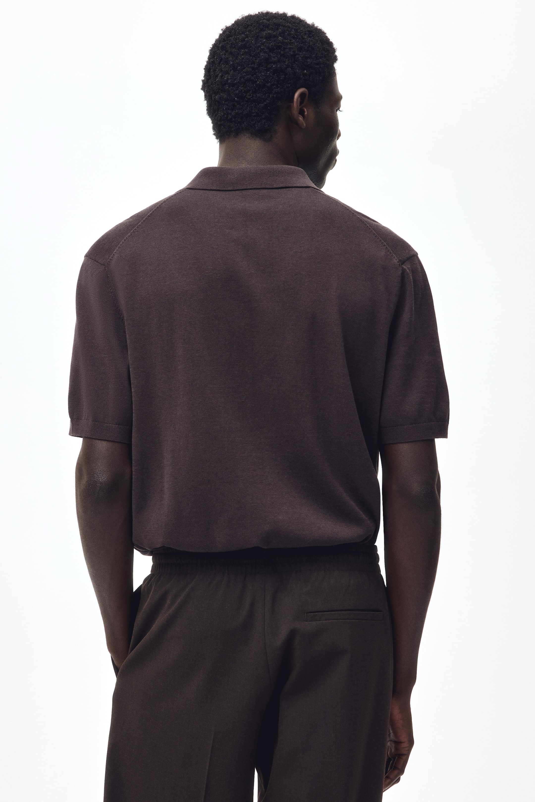 Regular-Fit Silk-Blend Polo Shirt